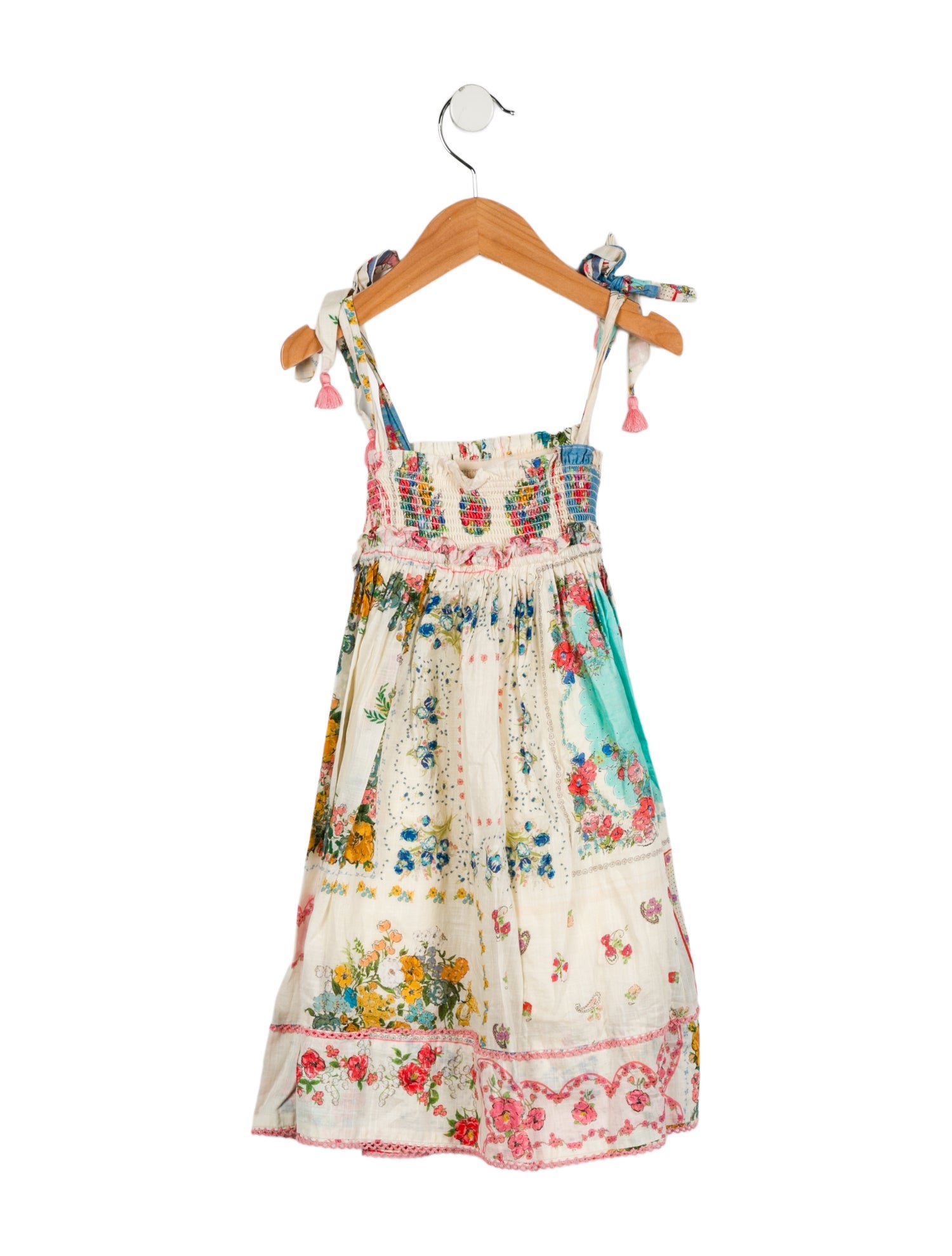 Zimmermann Girls' Sleeveless Floral Print Dress