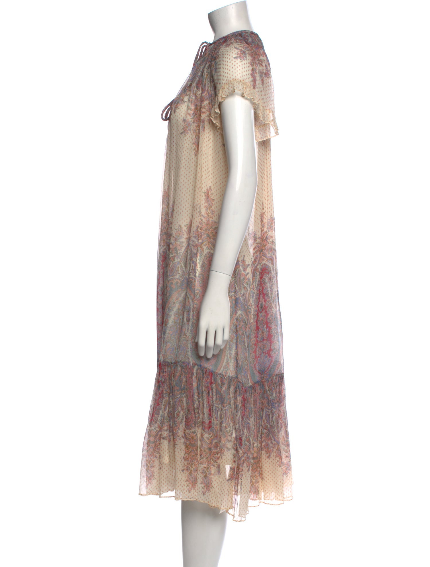 Zimmermann Paisley Print Knee-Length Dress