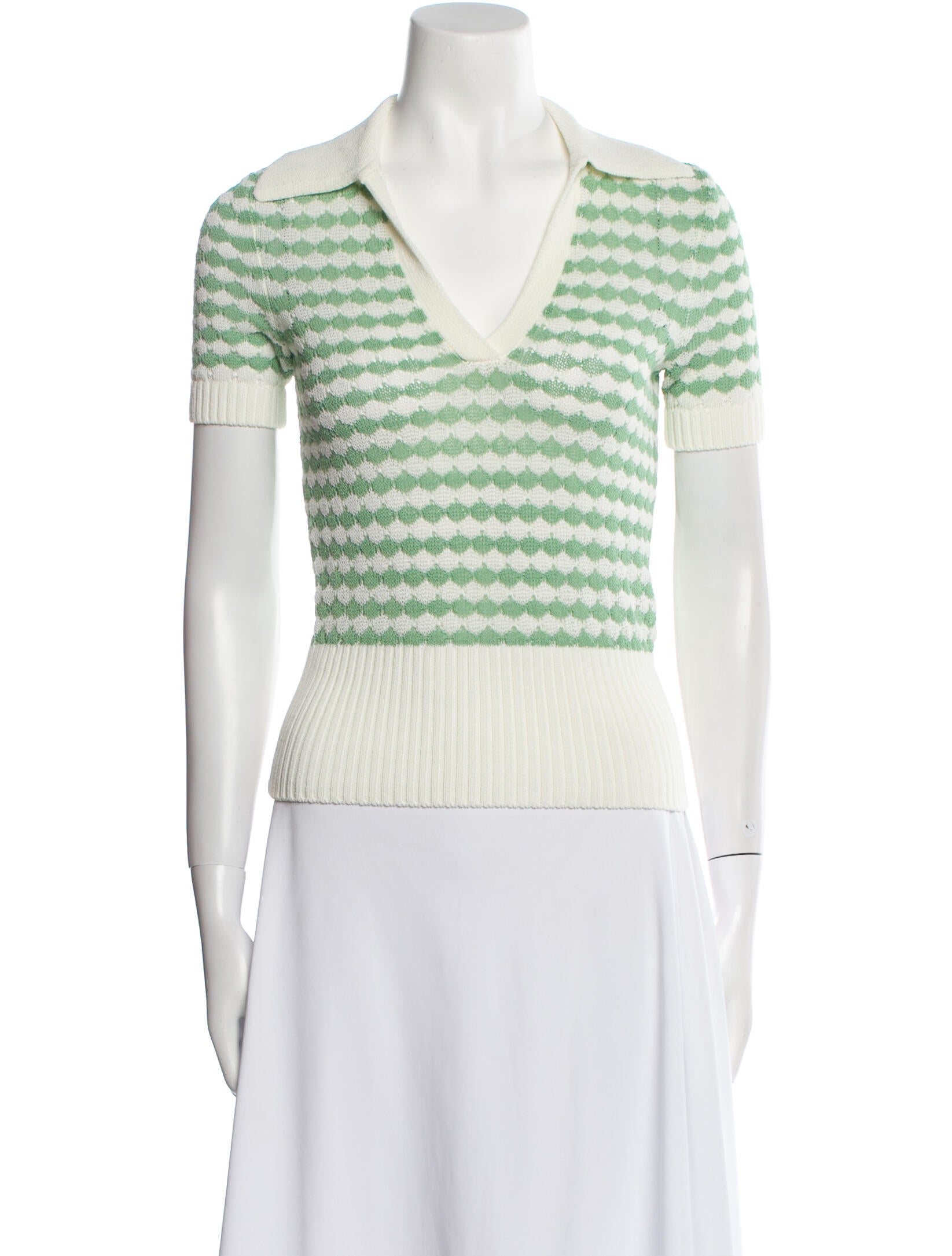 Zimmermann Striped V-Neck Sweater