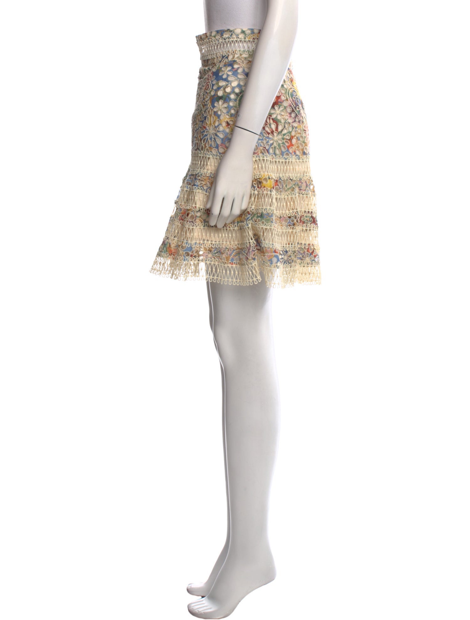 Zimmermann Floral Print Mini Skirt