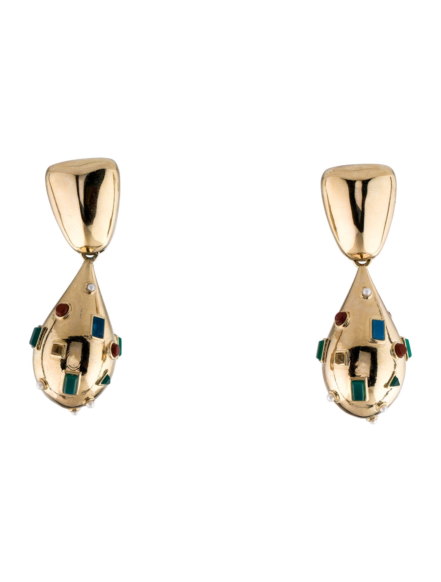 Zimmermann Pearl, Resin & Glass Bead Drop Earrings