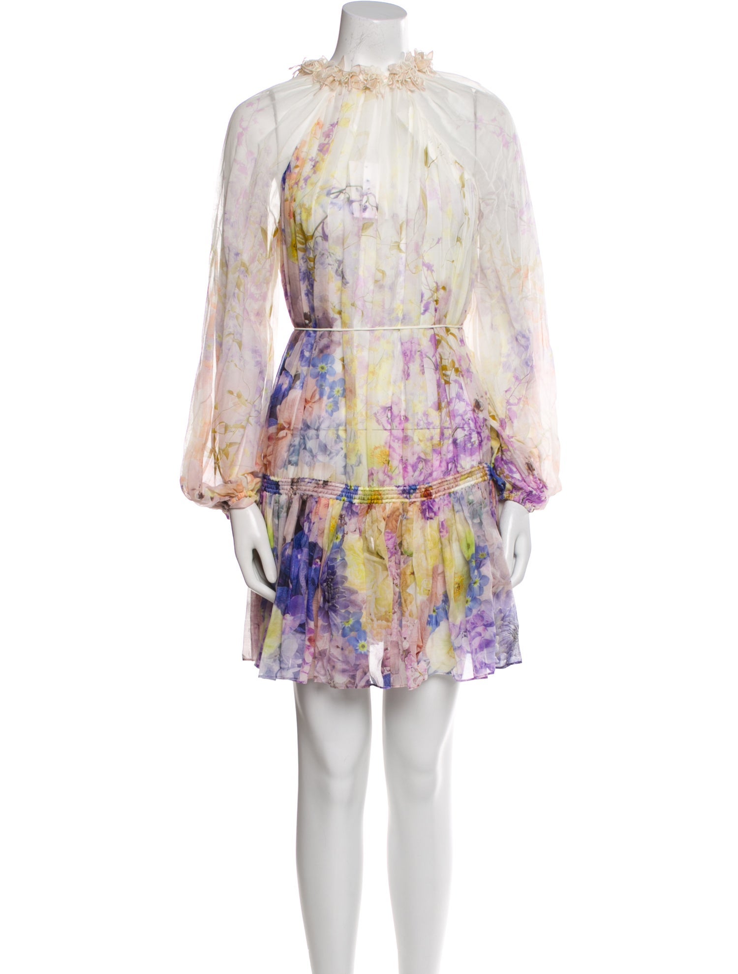 Zimmermann Floral Print Mini Dress