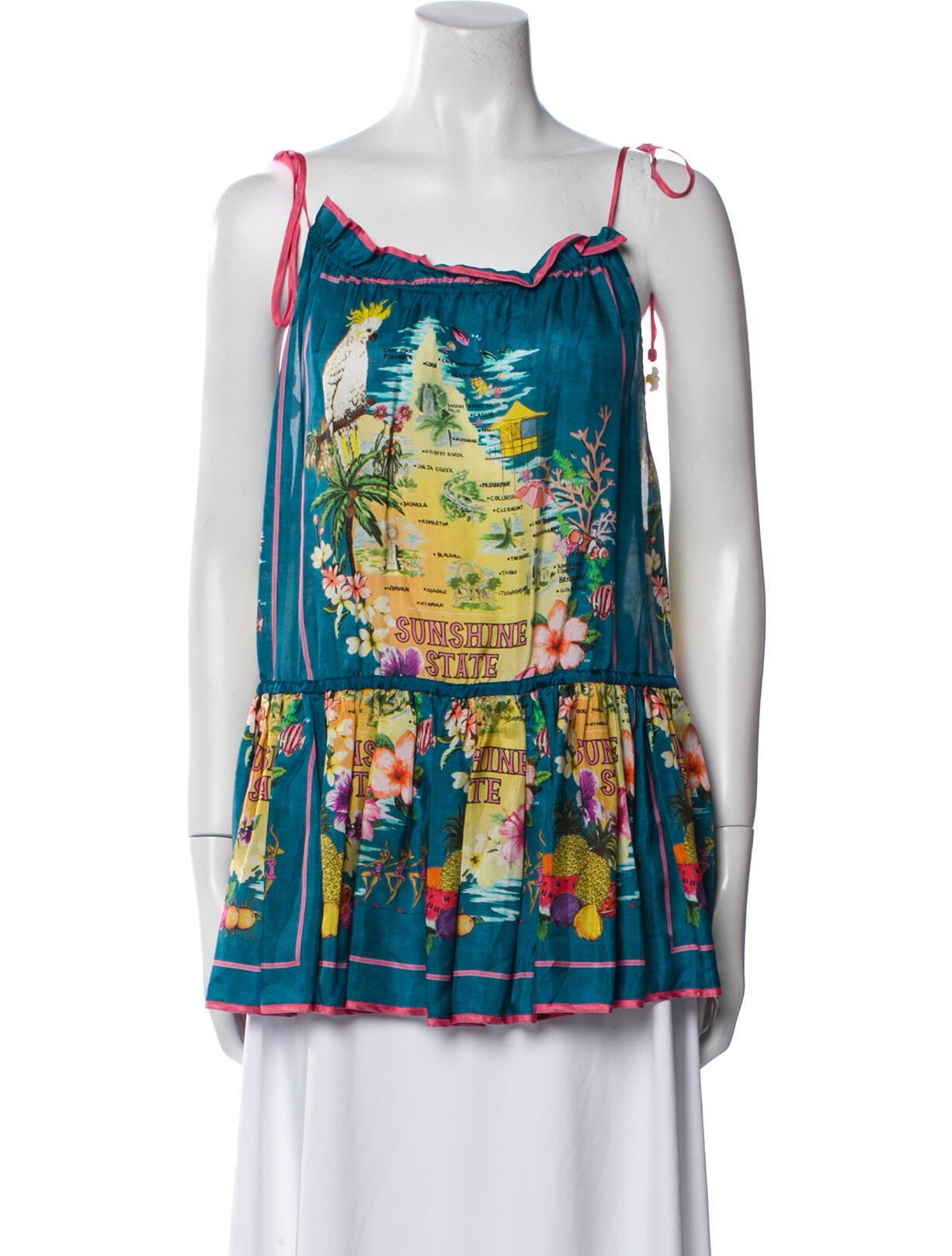 Zimmermann Silk Printed Tunic