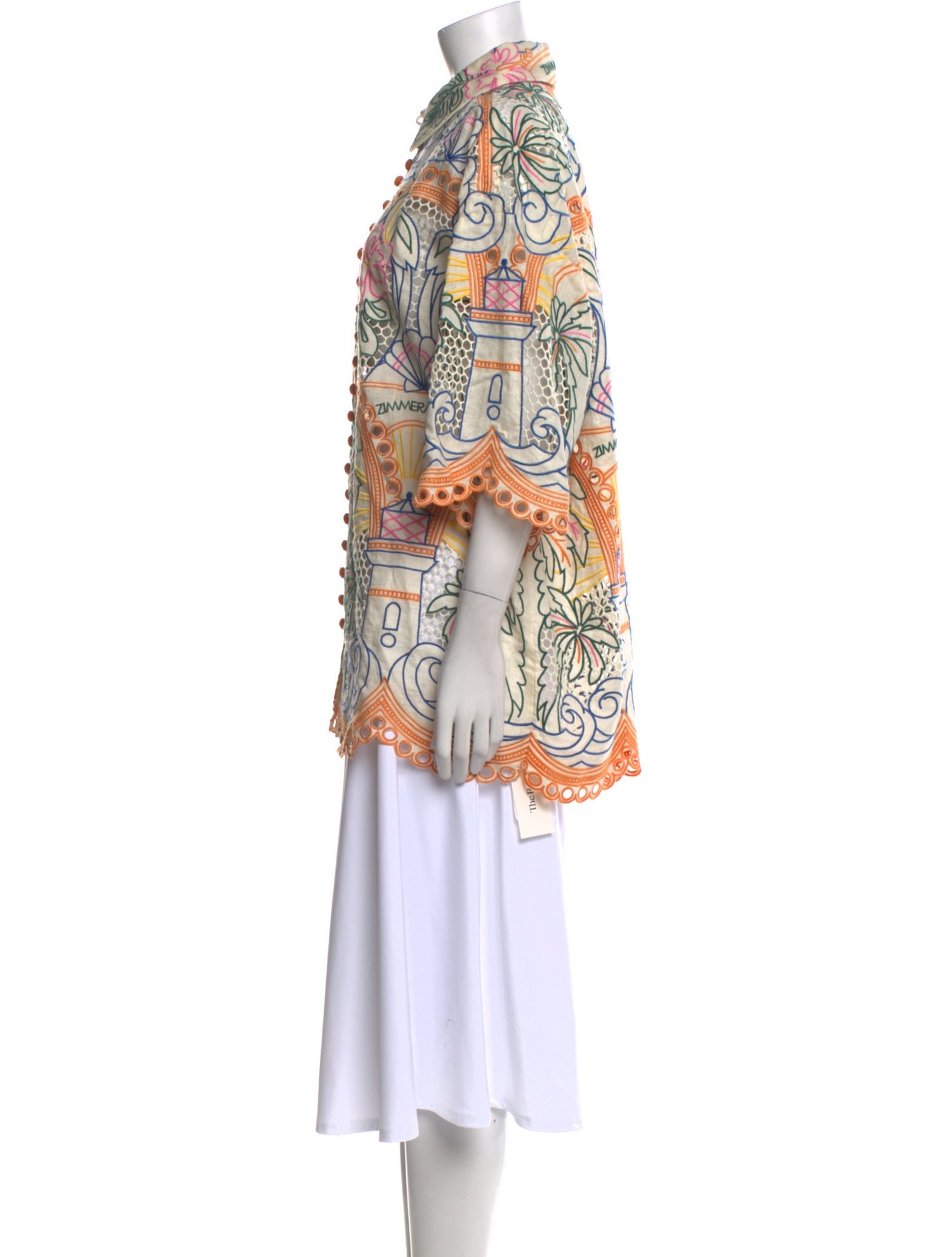 Zimmermann Linen Paisley Print Tunic