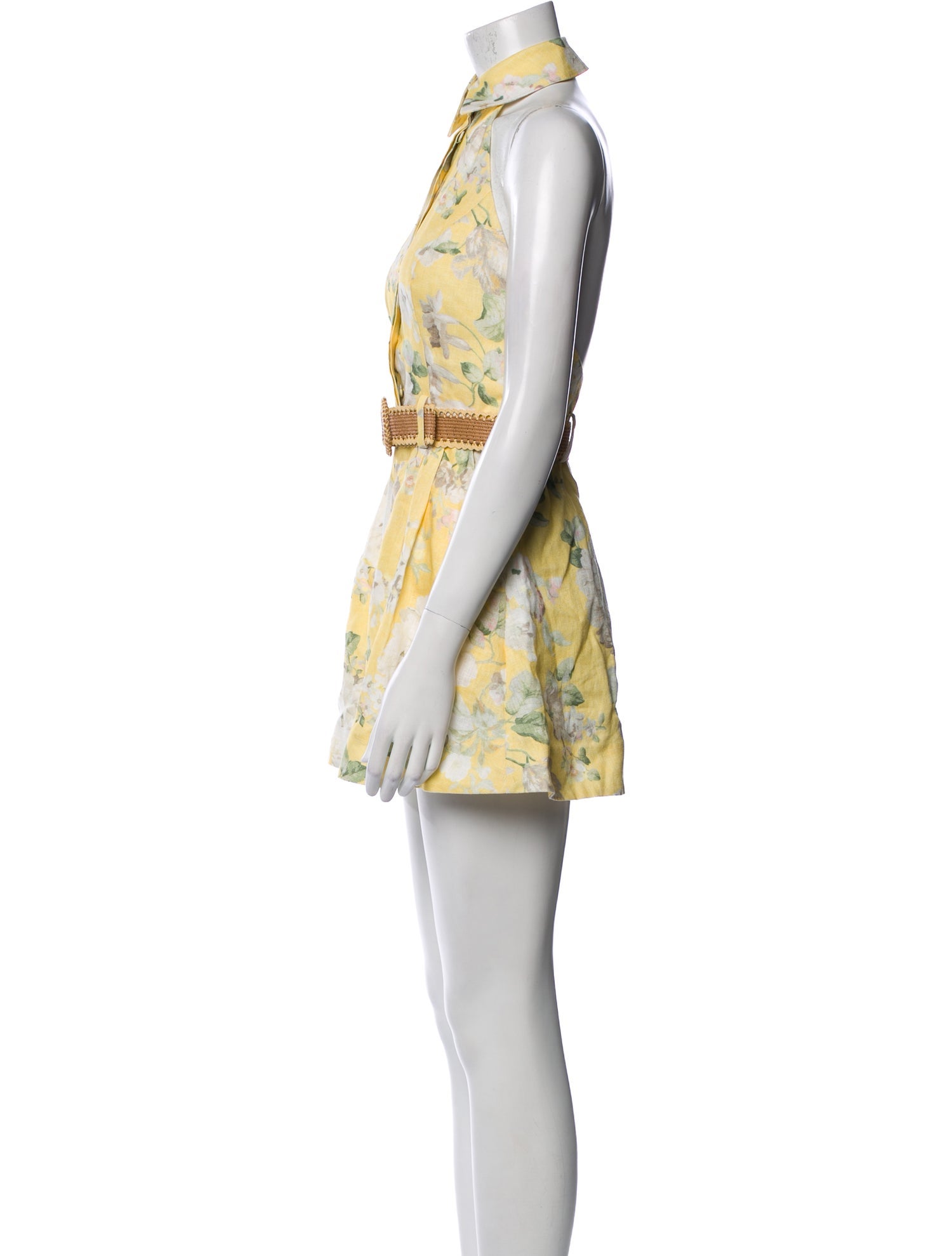 Zimmermann Linen Printed Romper