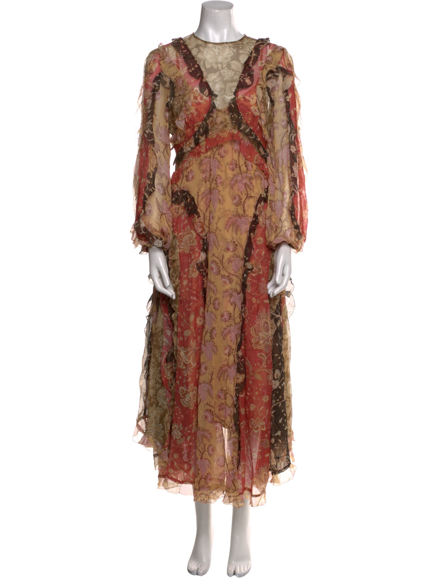 Zimmermann Floral Print Midi Length Dress