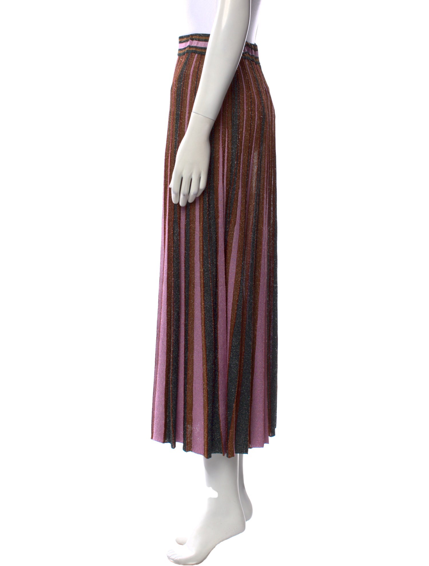 Zimmermann Striped Midi Length Skirt