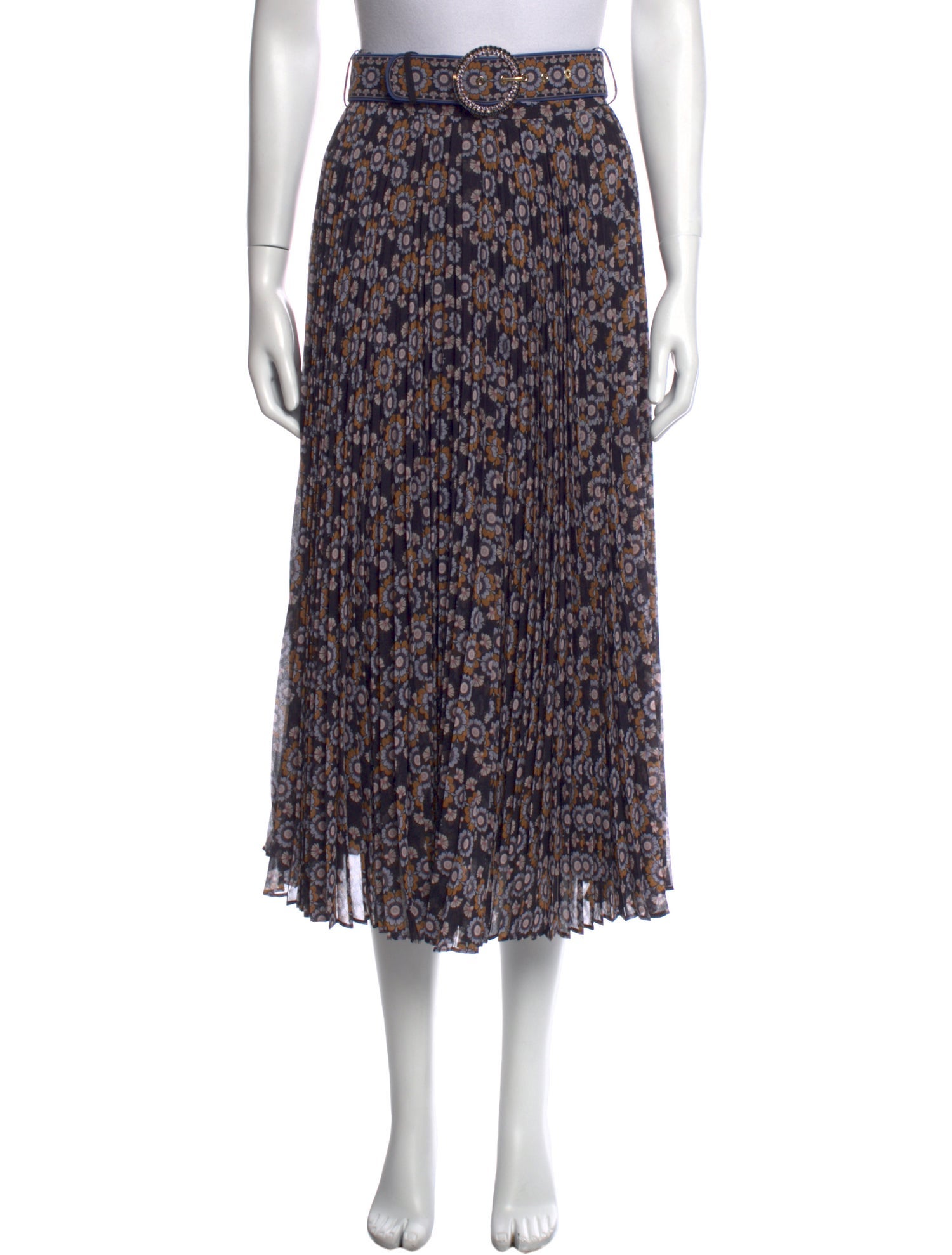 Zimmermann Floral Print Midi Length Skirt