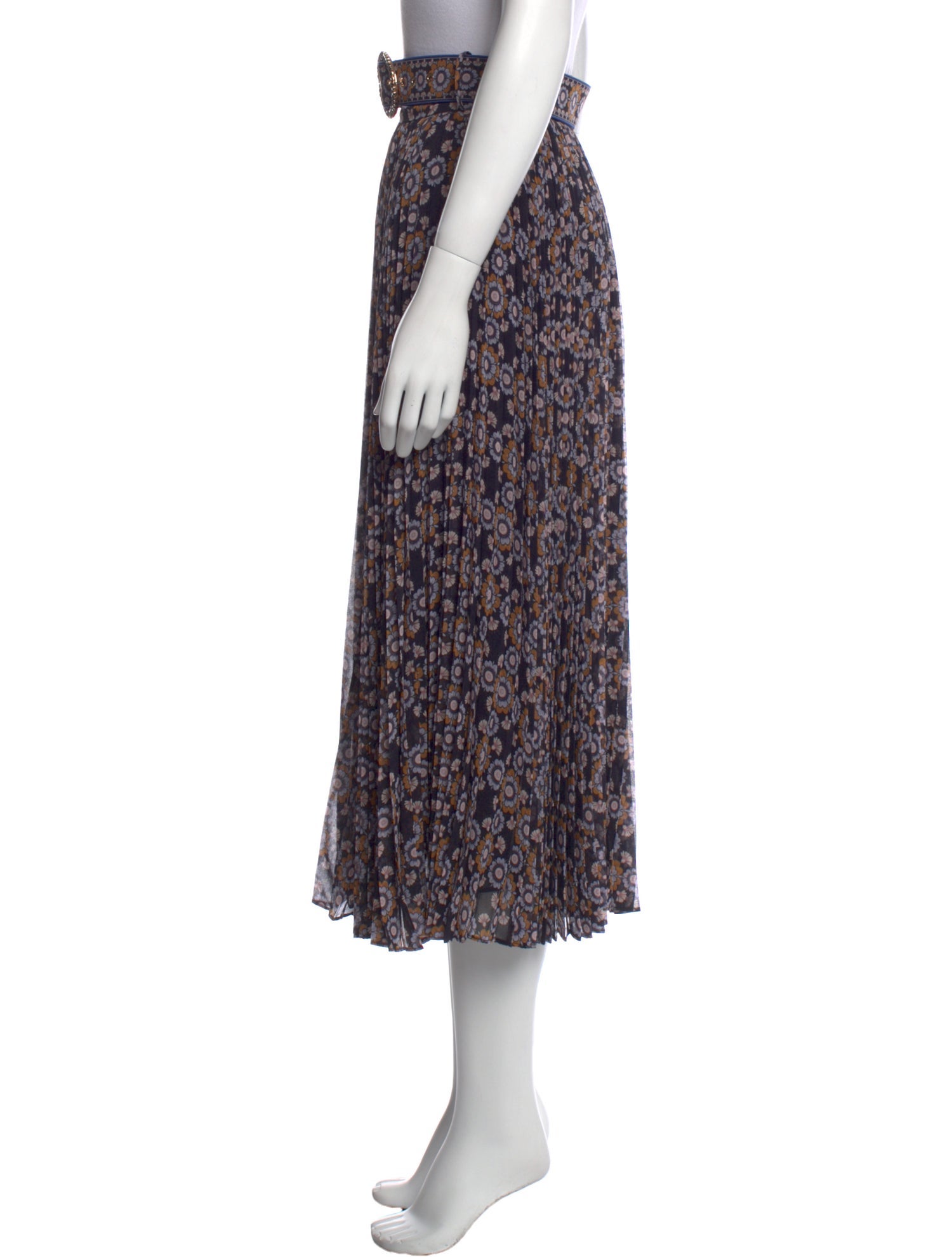 Zimmermann Floral Print Midi Length Skirt