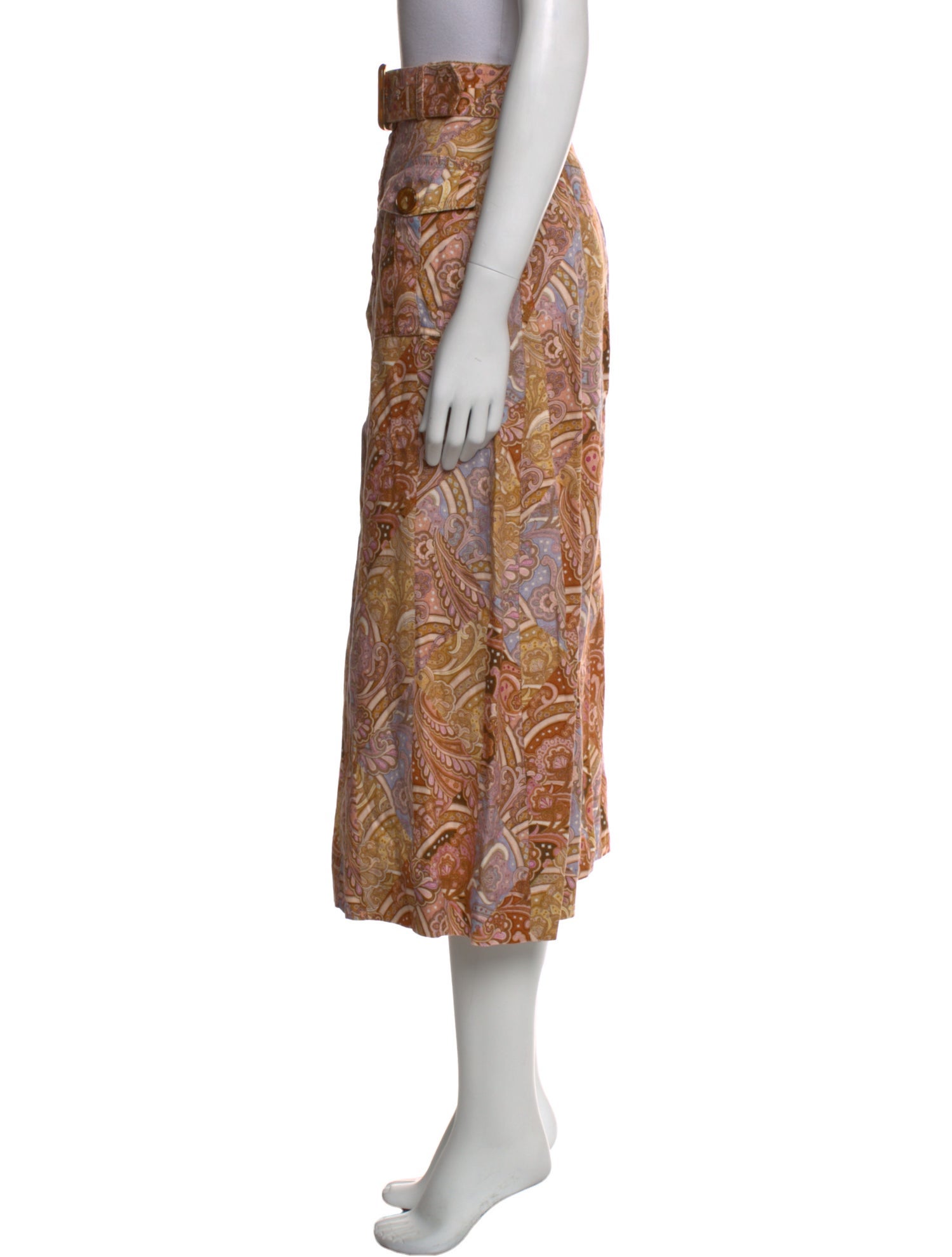 Zimmermann Linen Midi Length Skirt