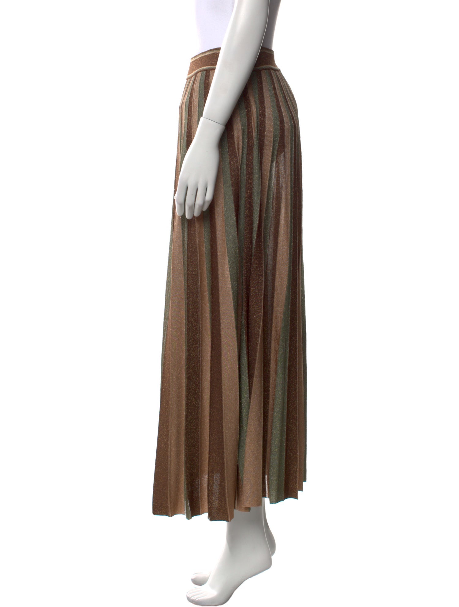 Zimmermann Striped Midi Length Skirt