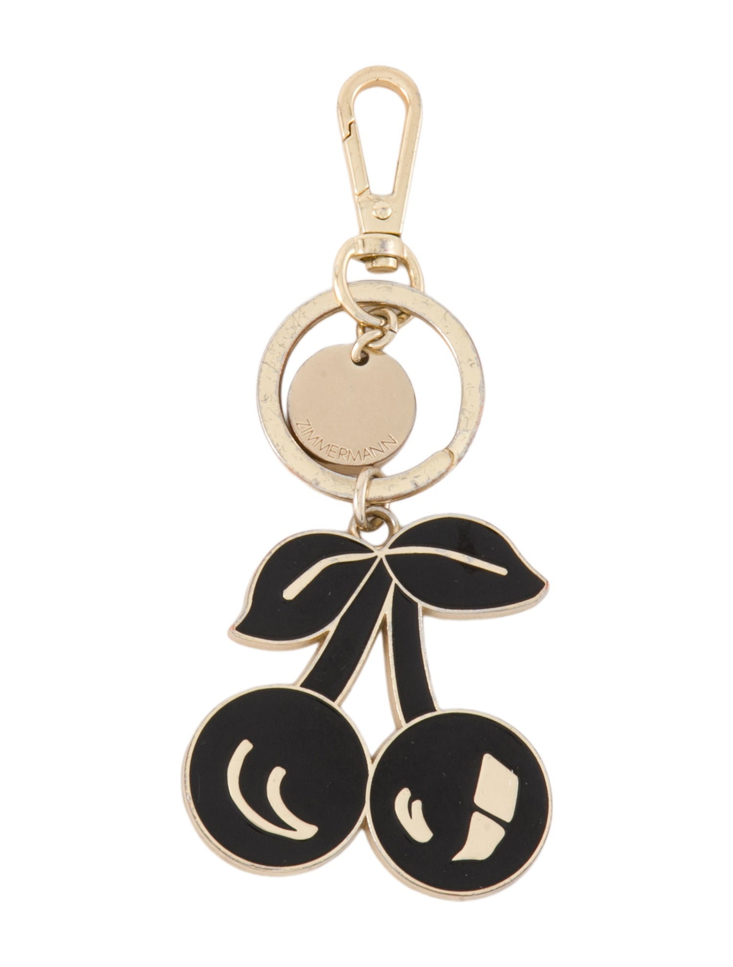 Zimmermann Gold Cherry Bag Keychain