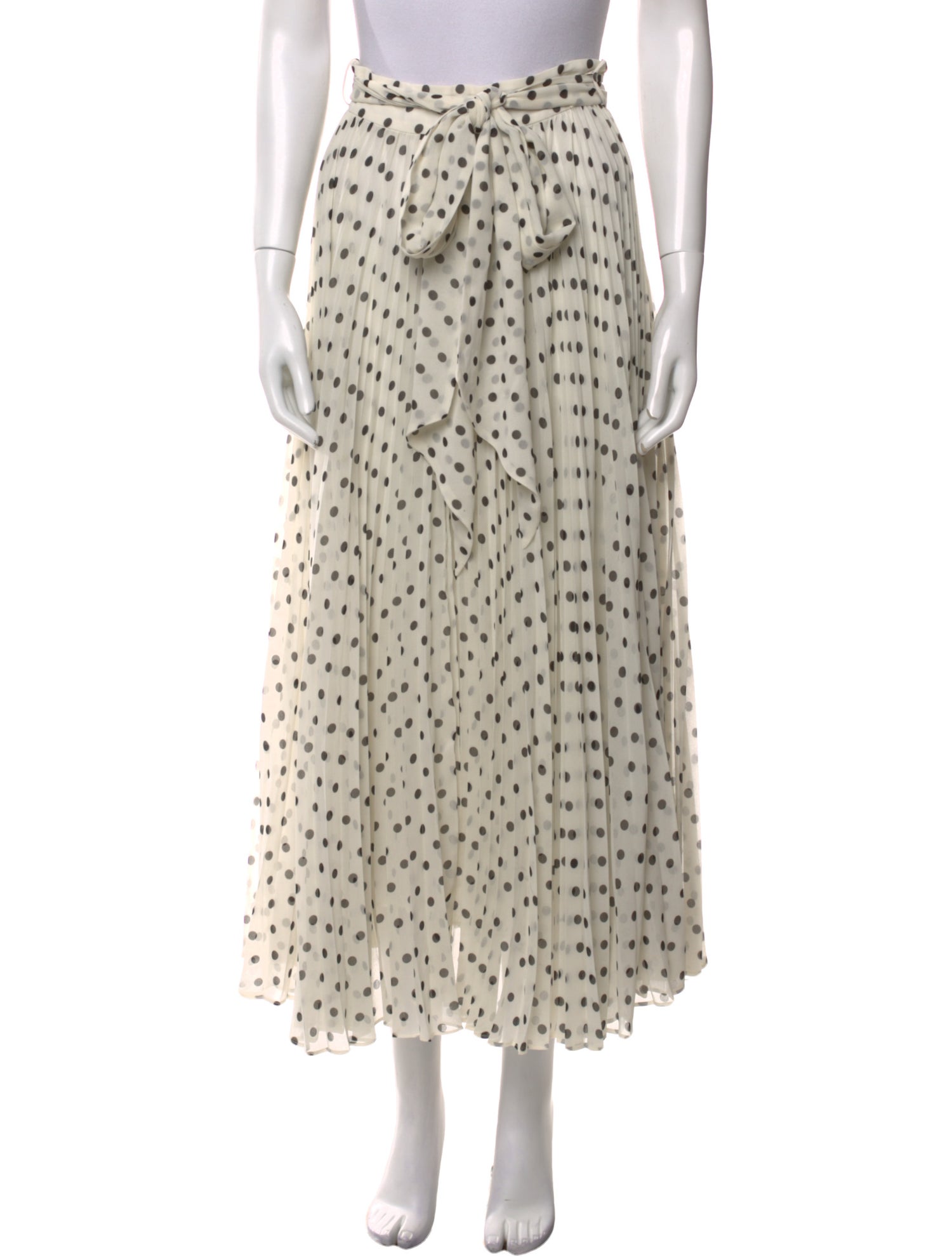 Zimmermann Polka Dot Print Midi Length Skirt