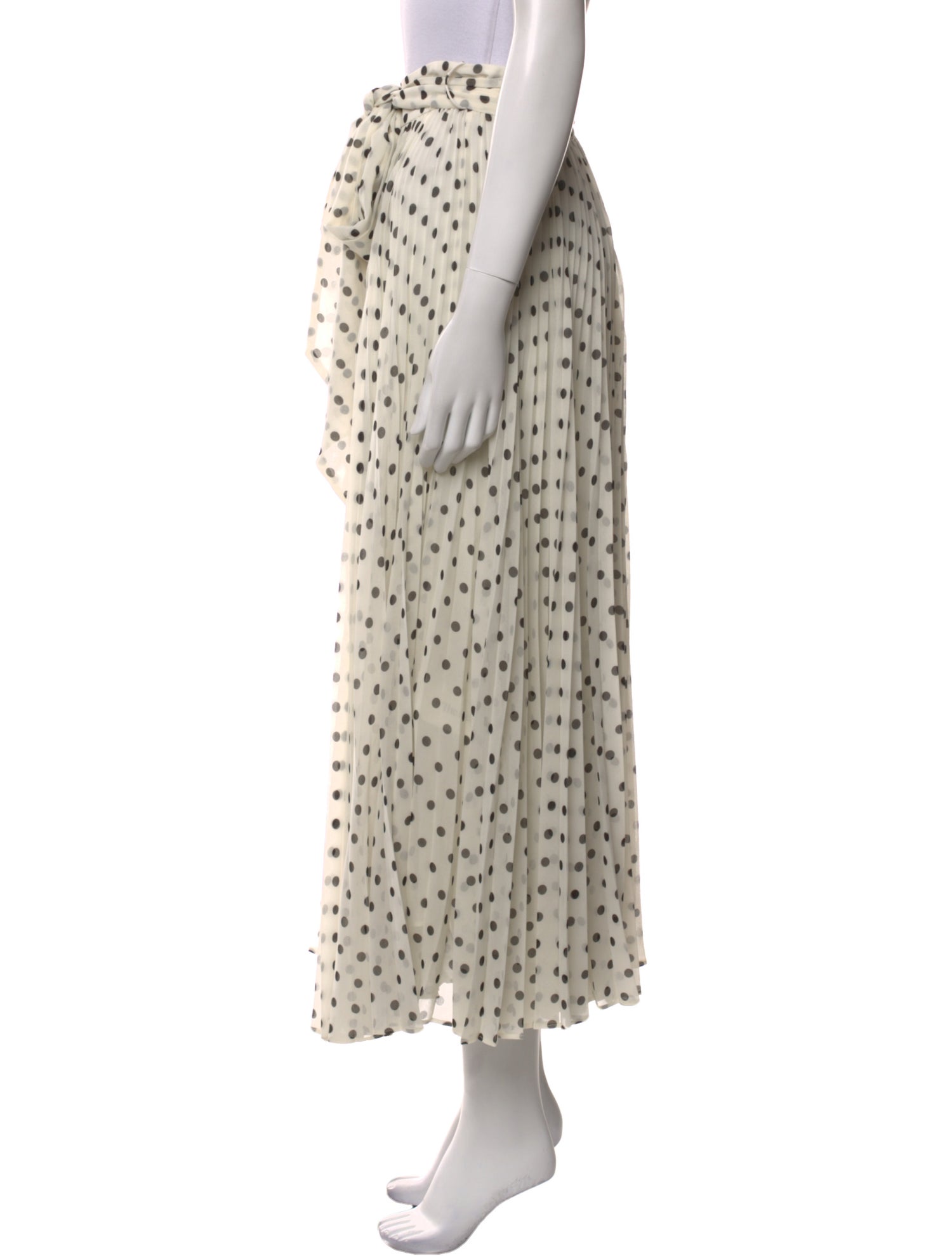 Zimmermann Polka Dot Print Midi Length Skirt