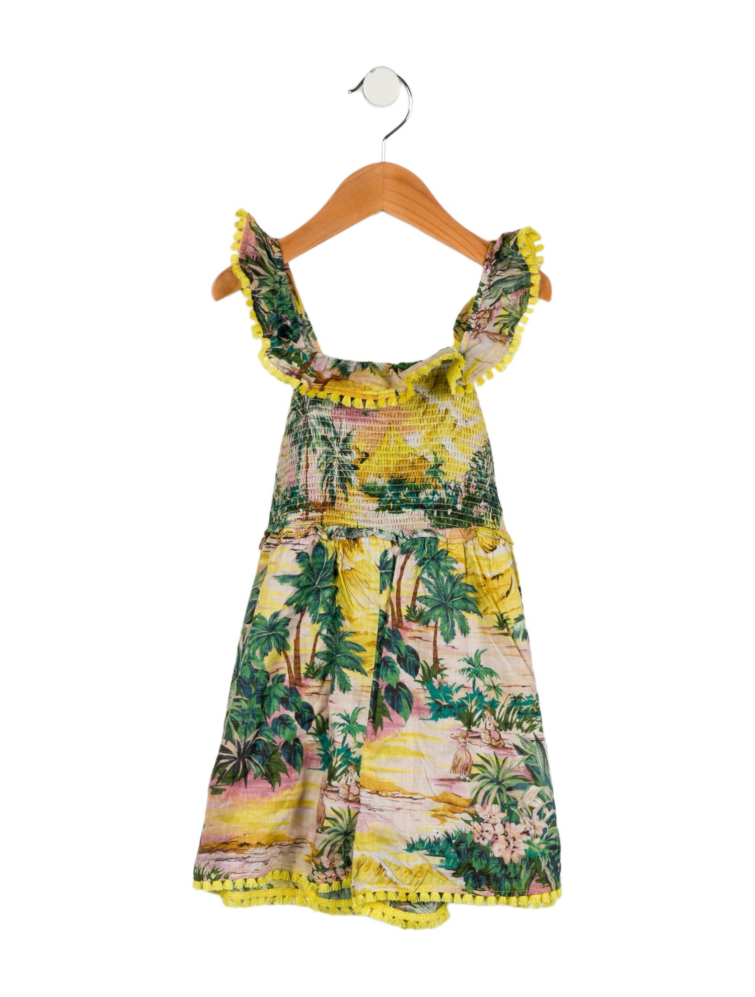 Zimmermann Girls' Tropical Print Romper