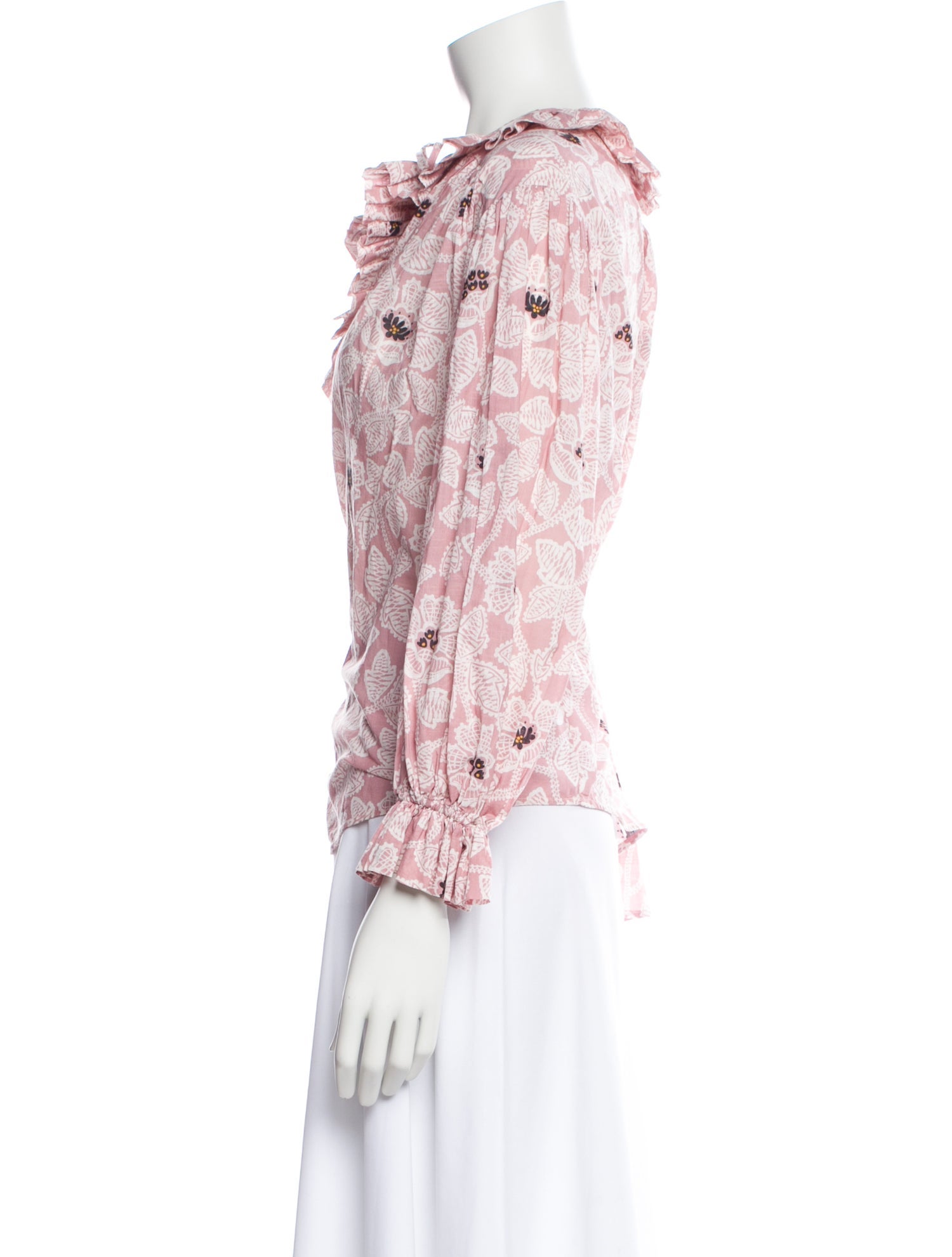 Zimmermann Paisley Print Tie Neck Blouse