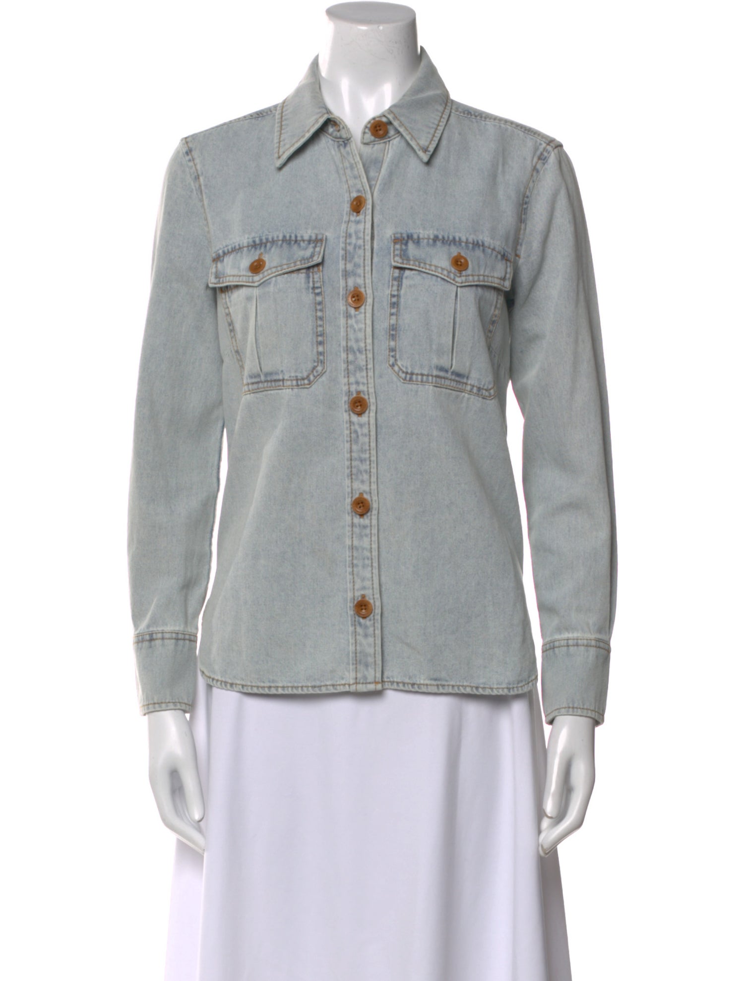 Zimmermann Long Sleeve Button-Up Top