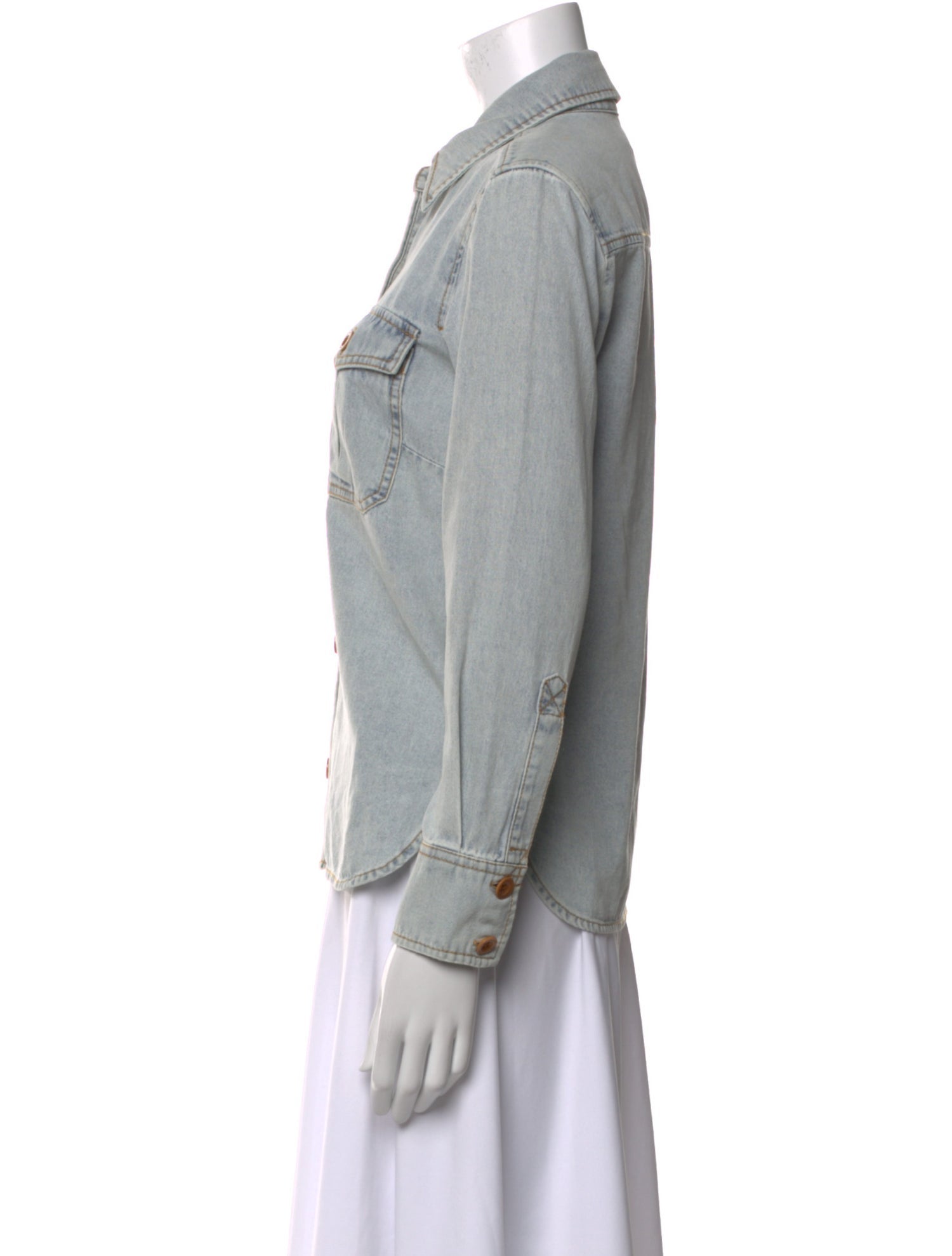 Zimmermann Long Sleeve Button-Up Top