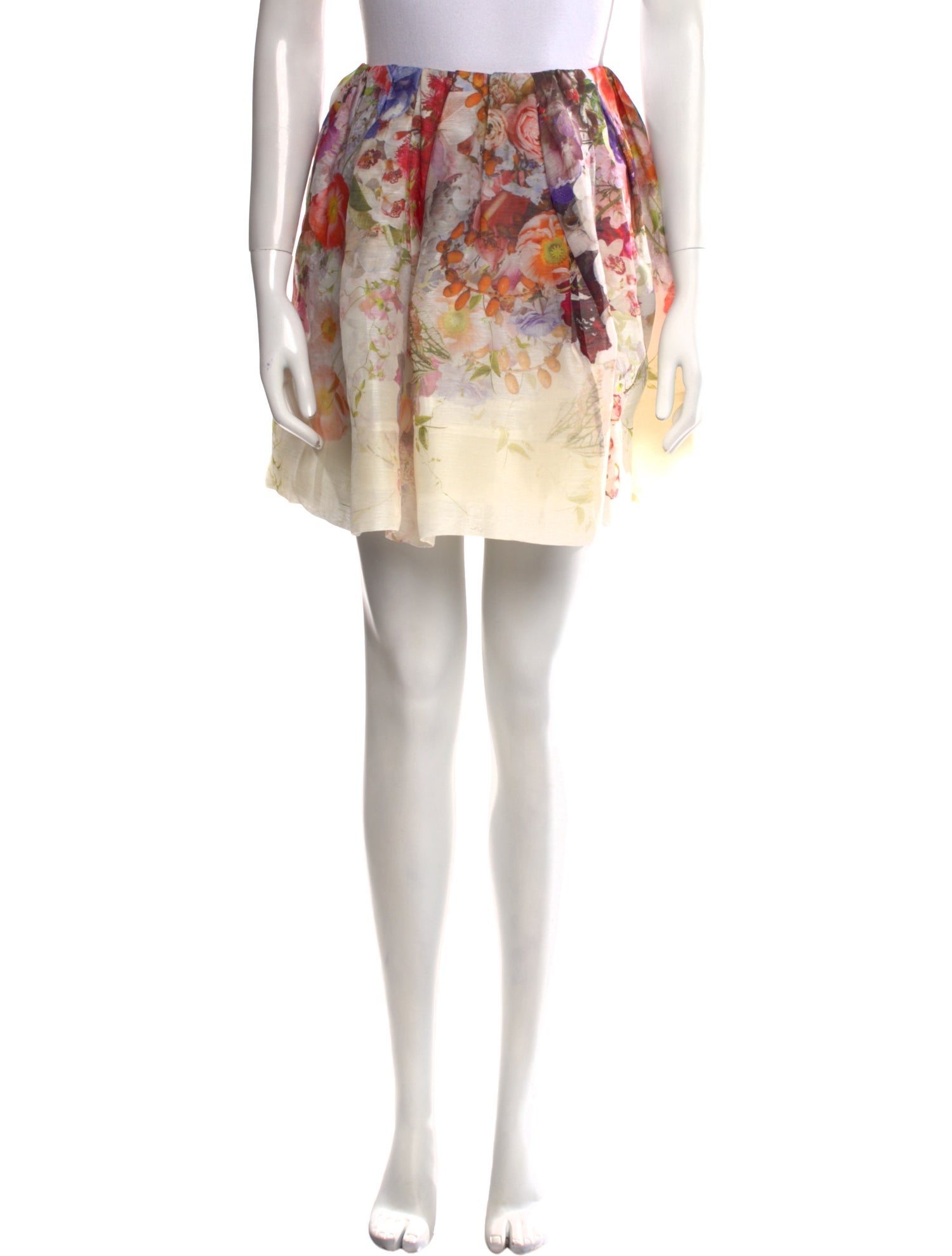 Zimmermann Floral Print Mini Skirt