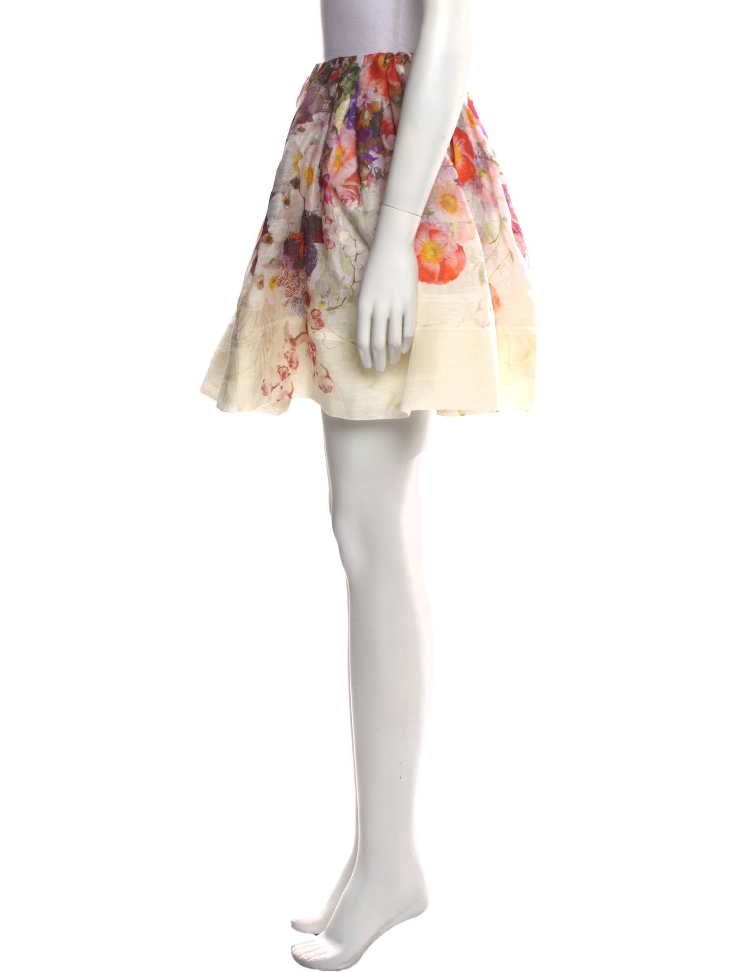 Zimmermann Floral Print Mini Skirt