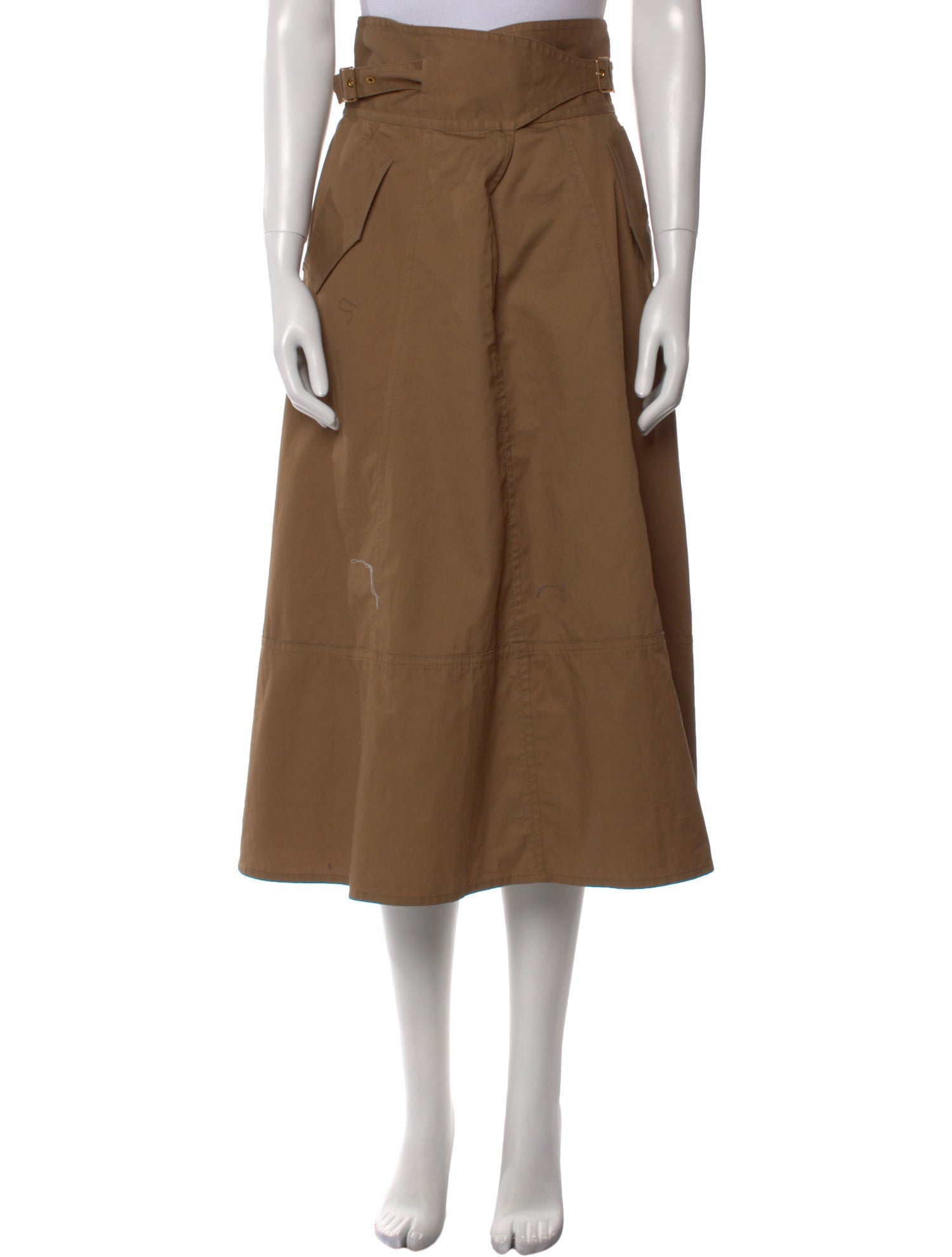 Zimmermann Pleated Accents Midi Length Skirt