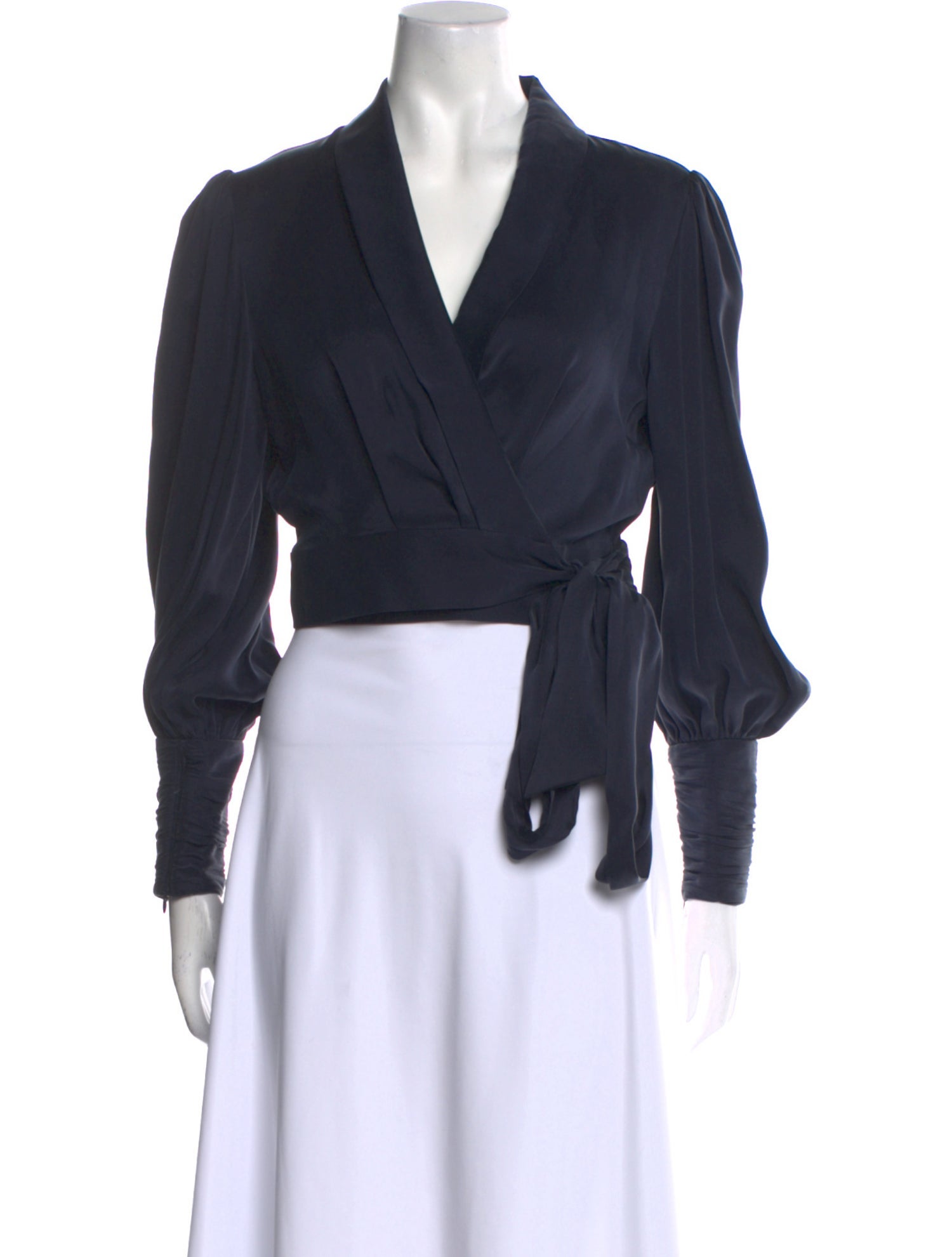 Zimmermann Silk V-Neck Crop Top