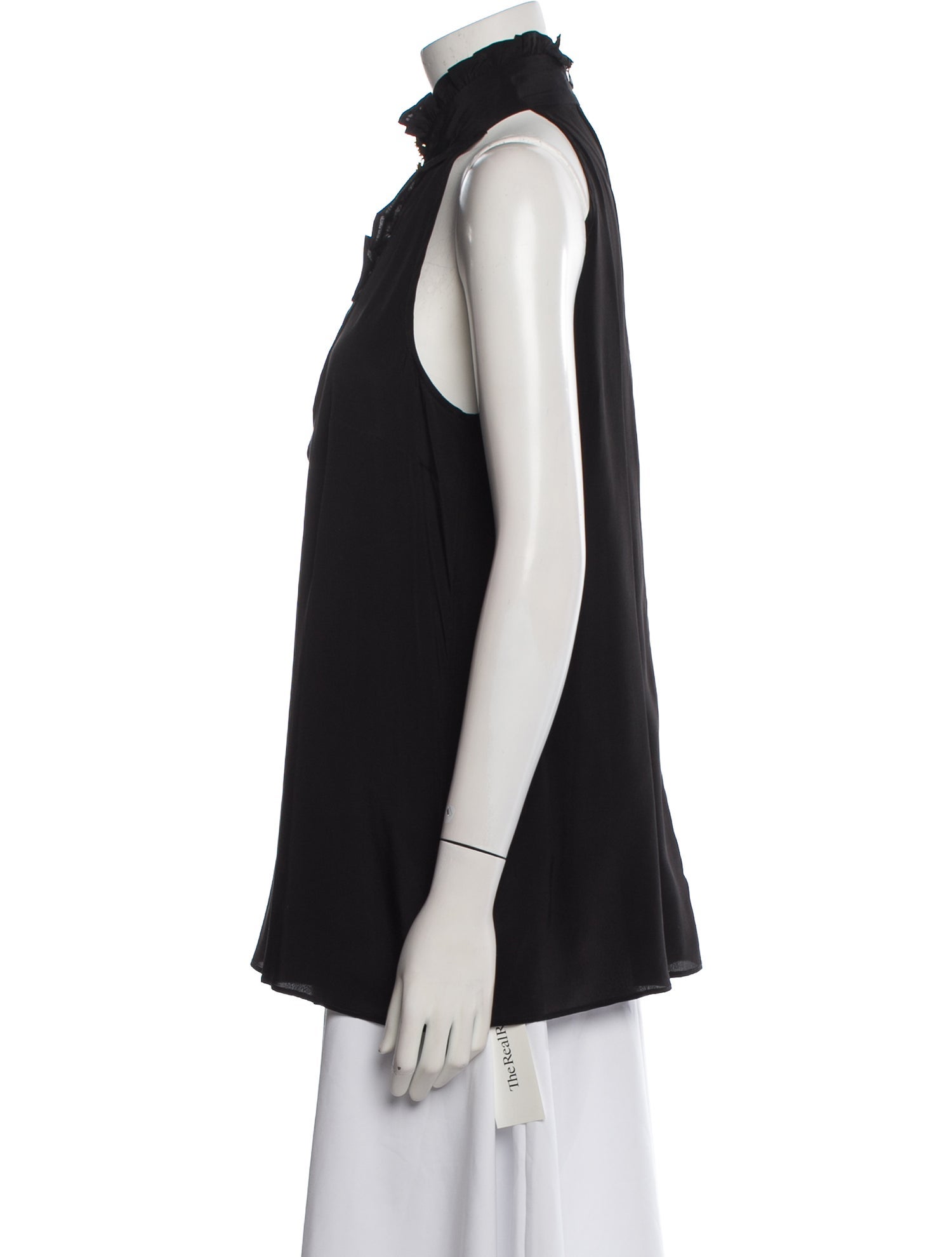 Zimmermann Silk Mock Neck Blouse