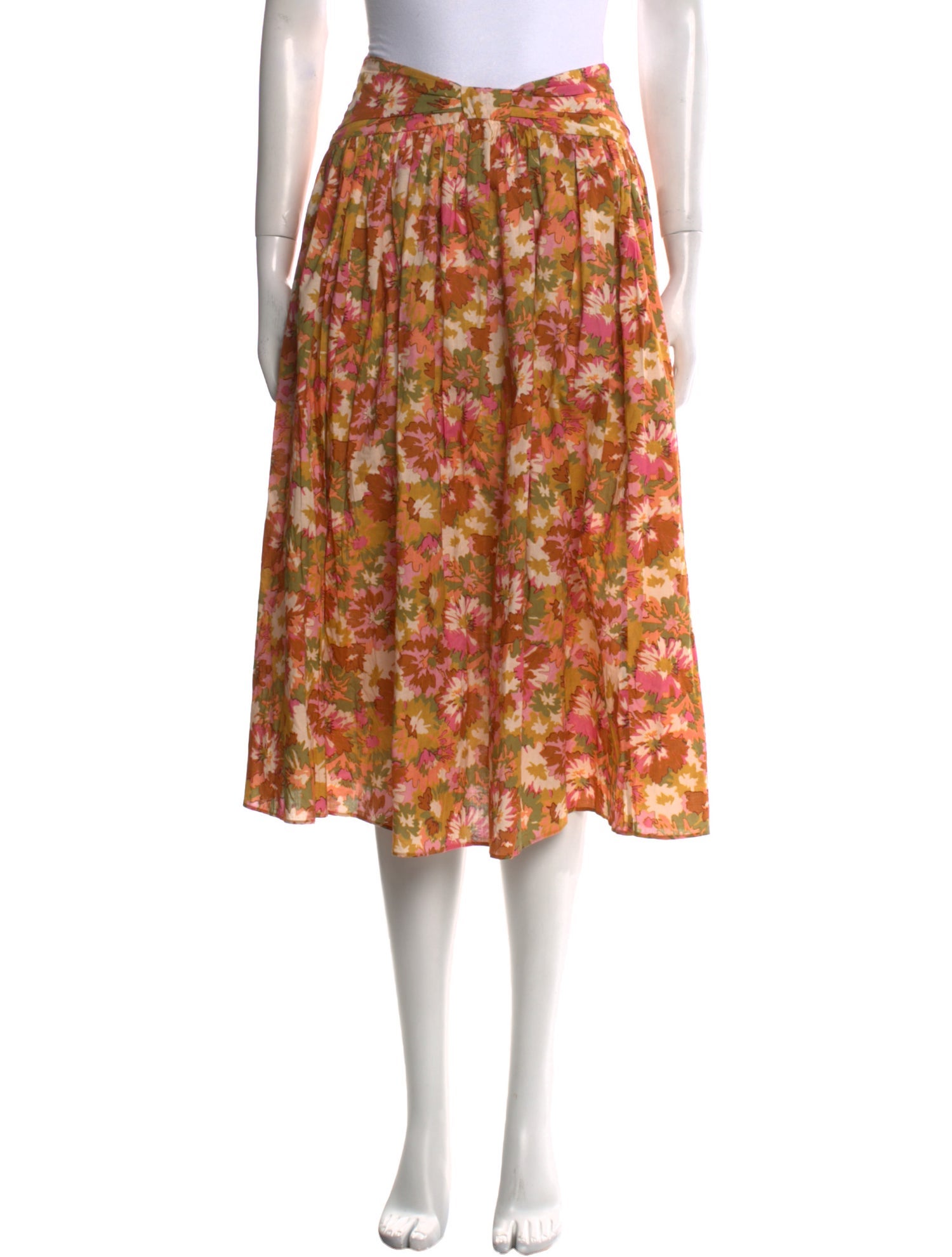 Zimmermann Floral Print Knee-Length Skirt