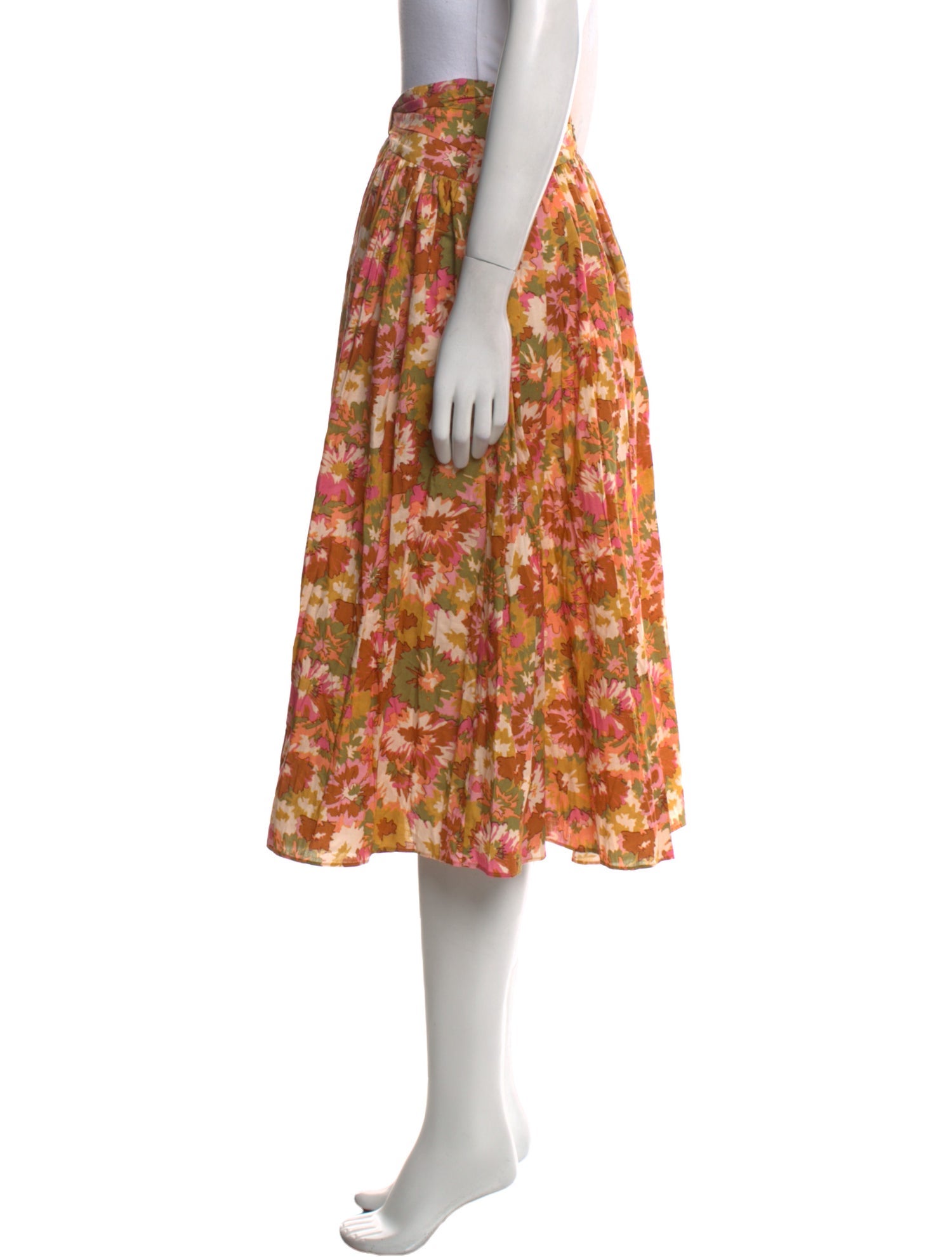 Zimmermann Floral Print Knee-Length Skirt