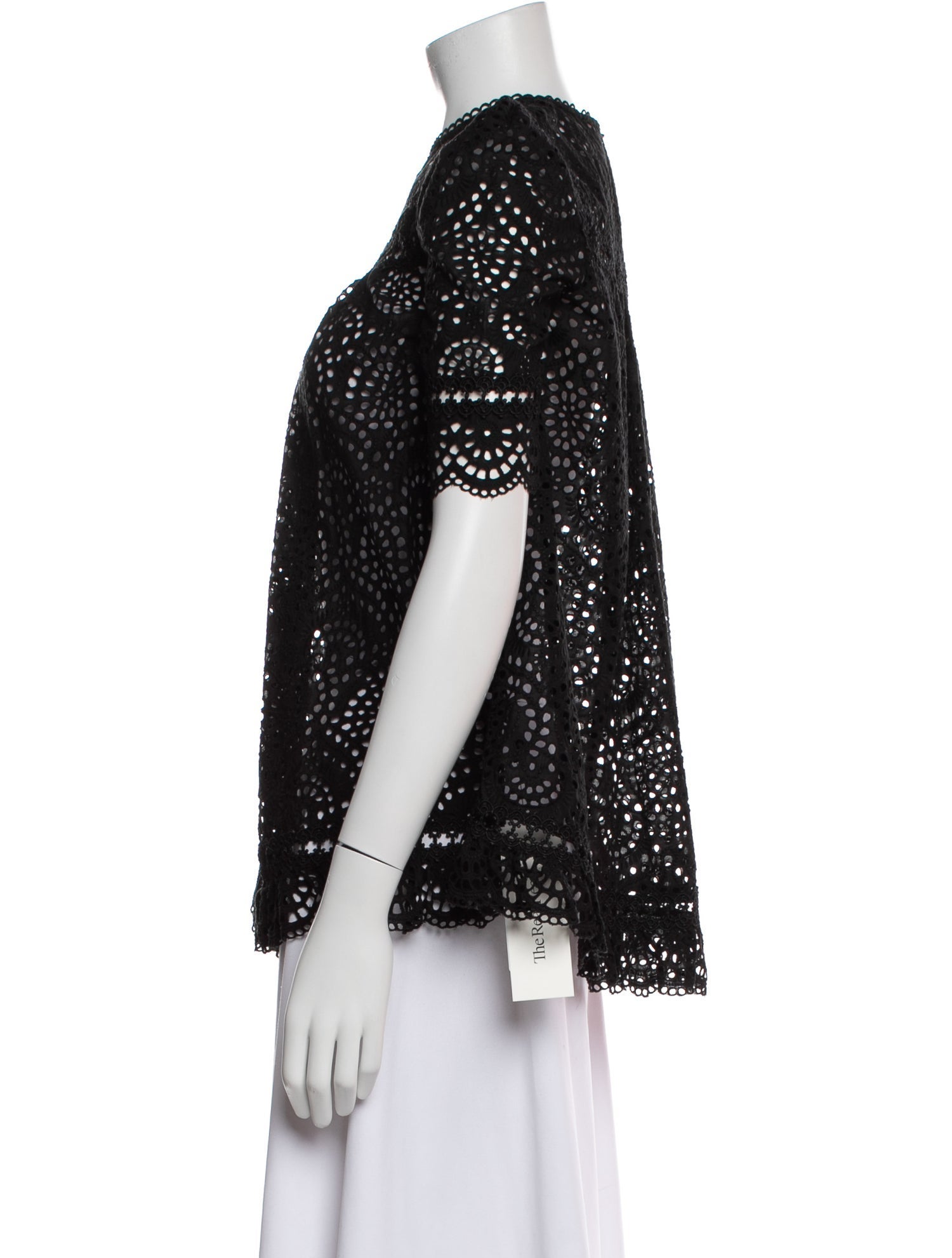 Zimmermann Crew Neck Short Sleeve Blouse