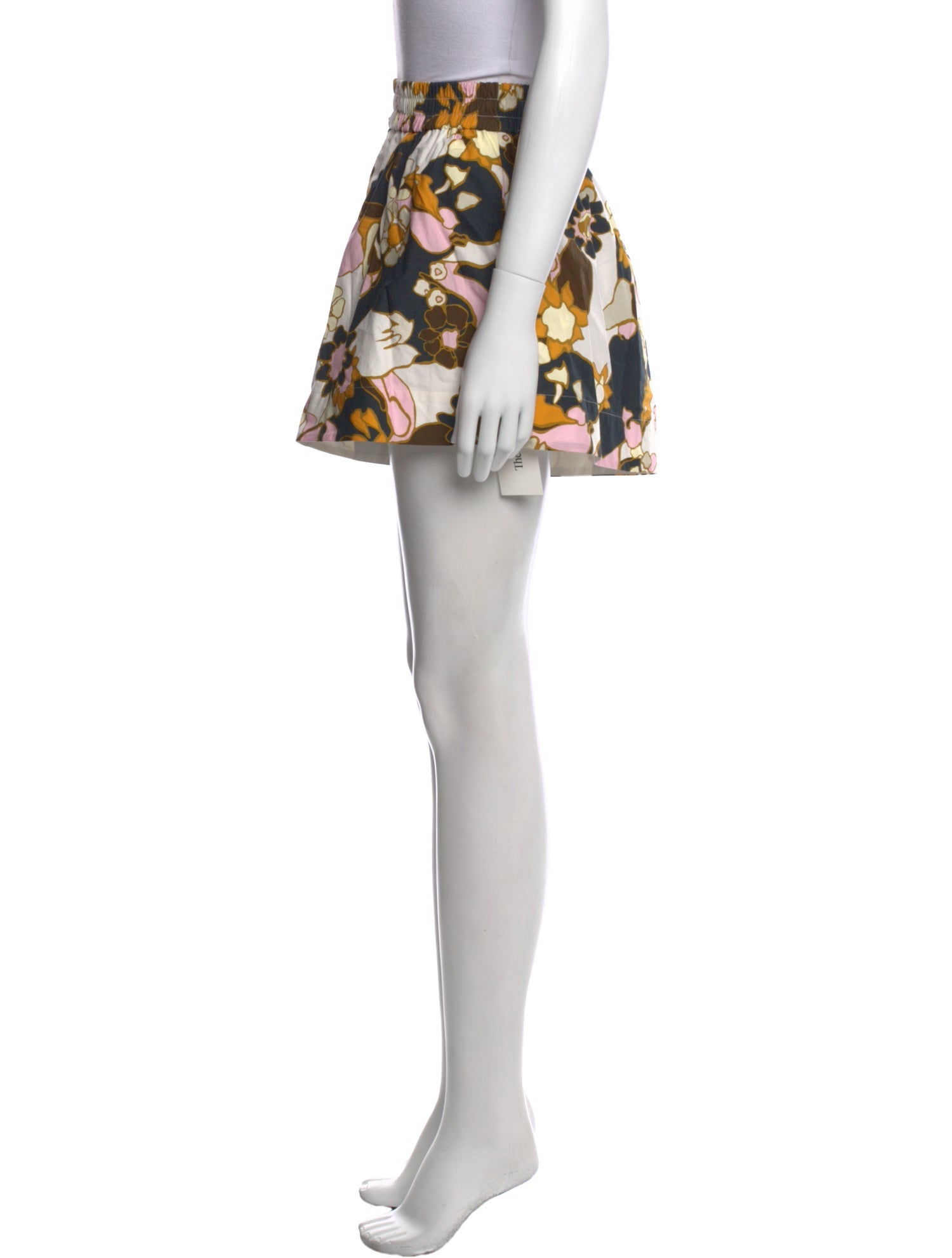 Zimmermann Floral Print Mini Shorts