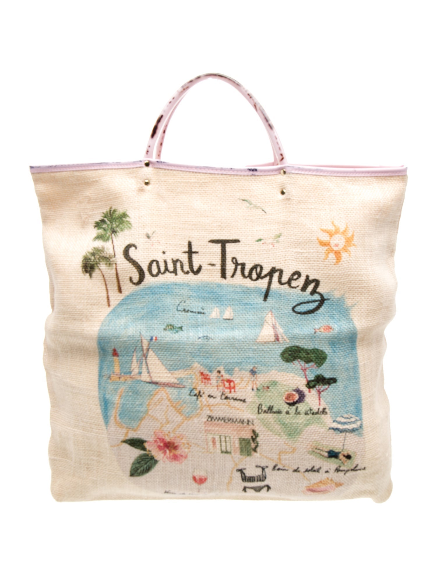 Zimmermann Jute Top Handle Bag