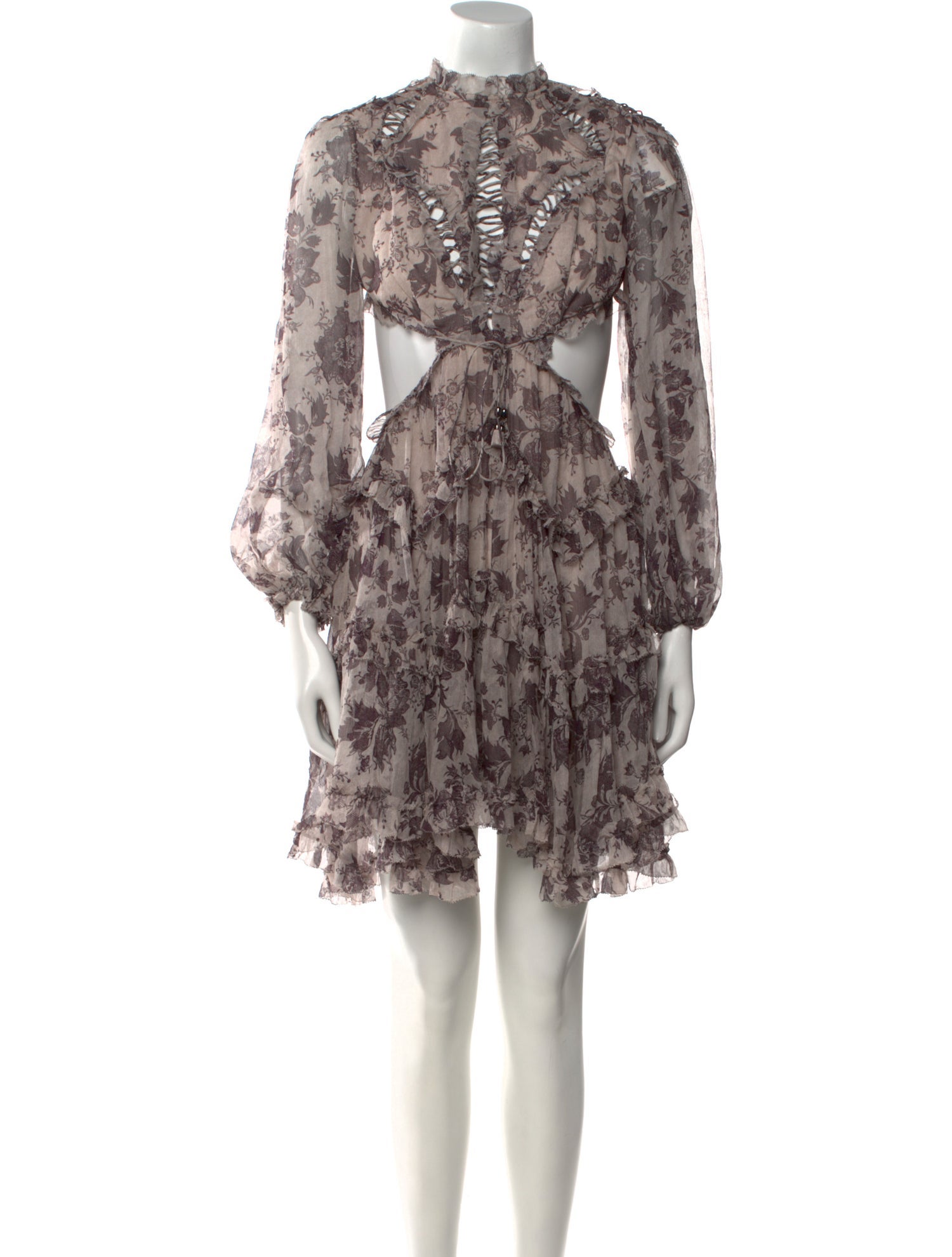 Zimmermann Floral Print Mini Dress