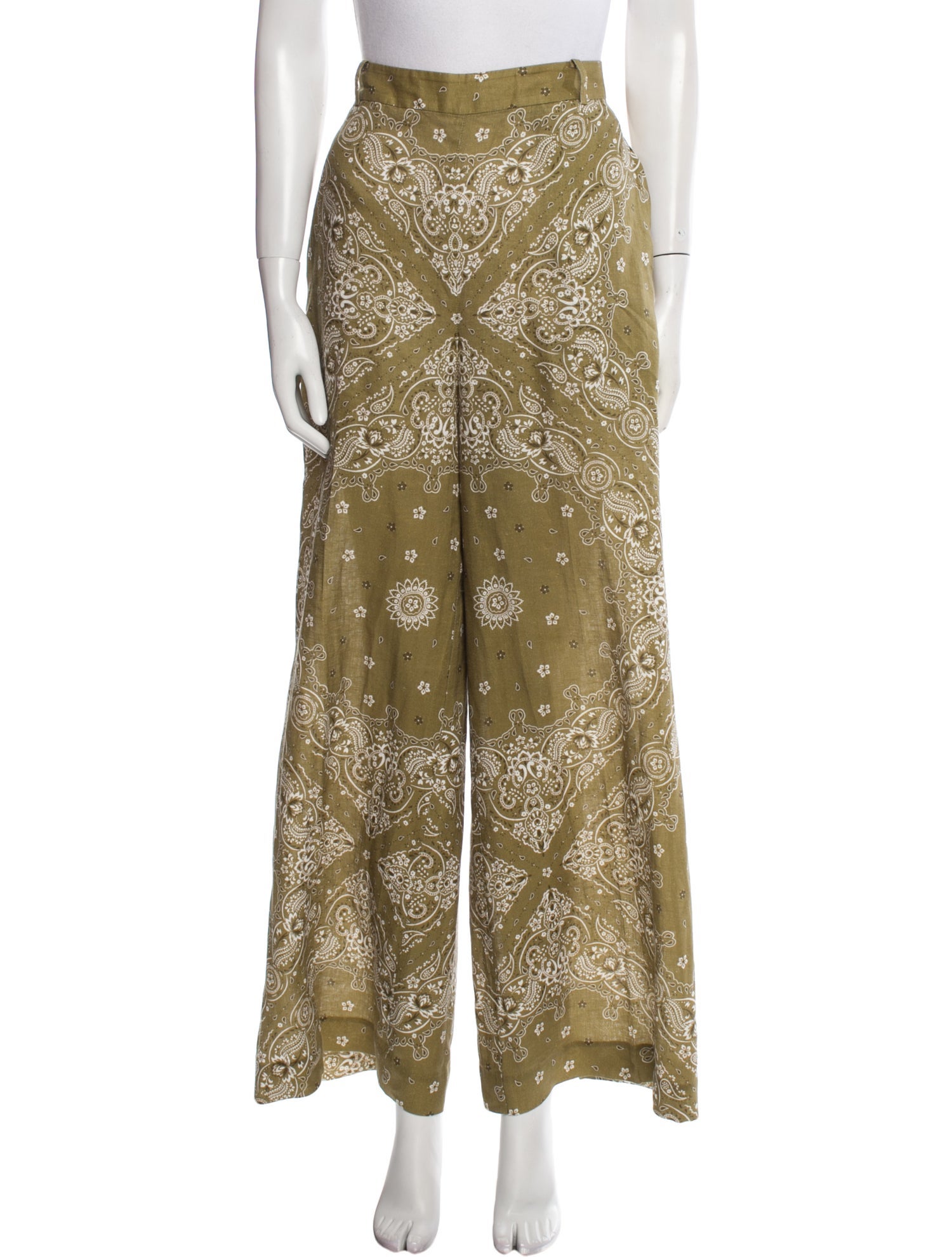 Zimmermann Floral Print Wide Leg Pants