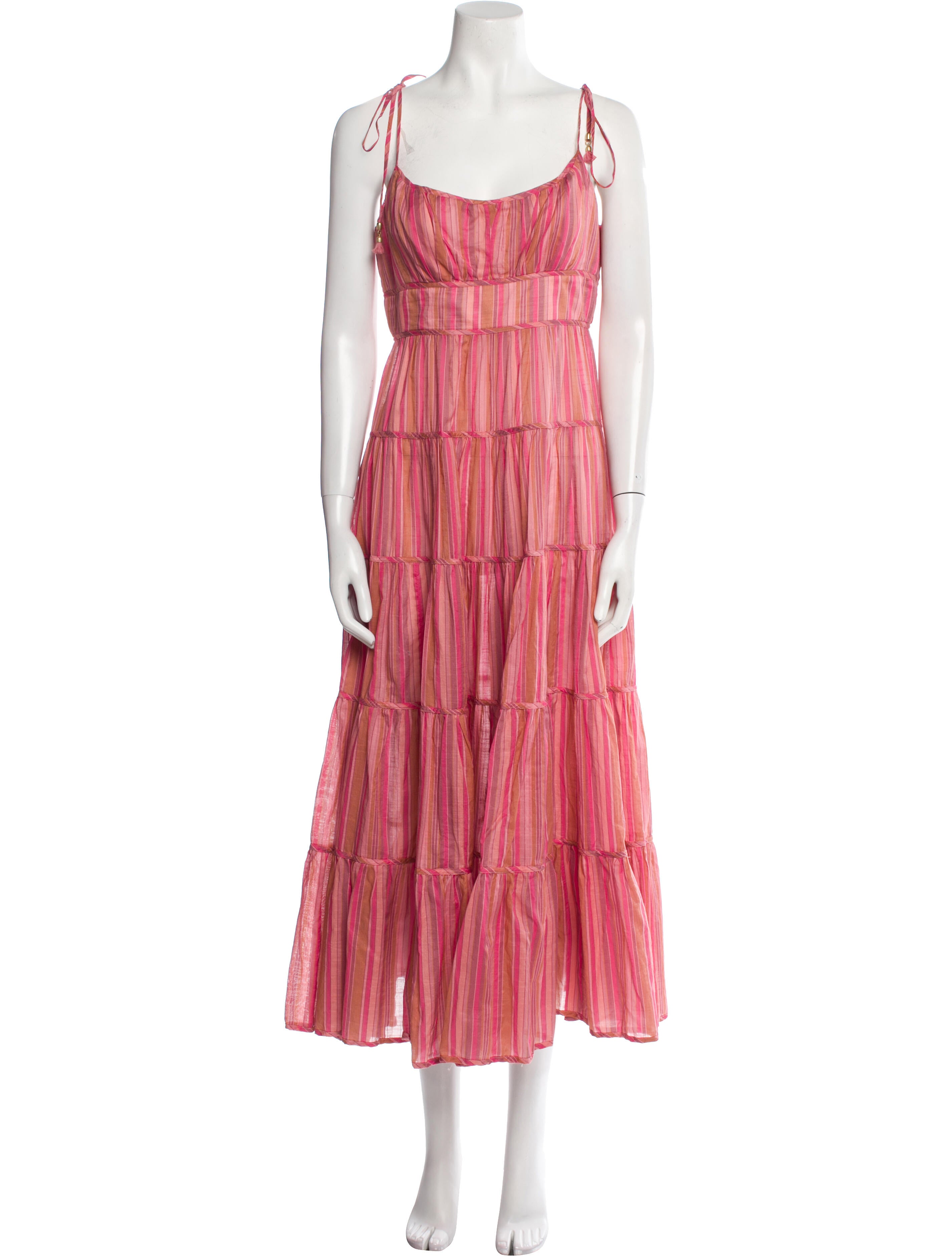 Zimmermann Striped Midi Length Dress