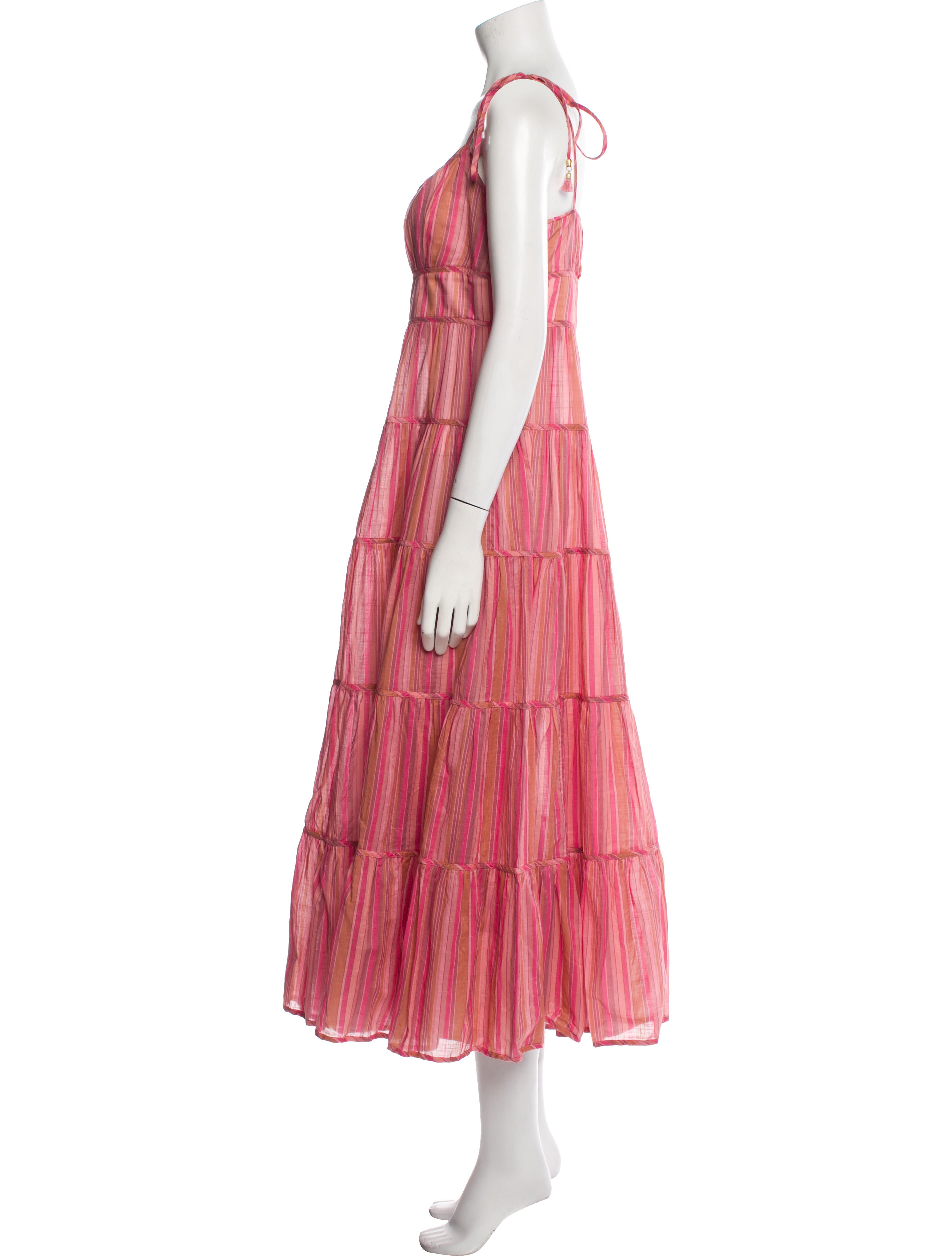 Zimmermann Striped Midi Length Dress