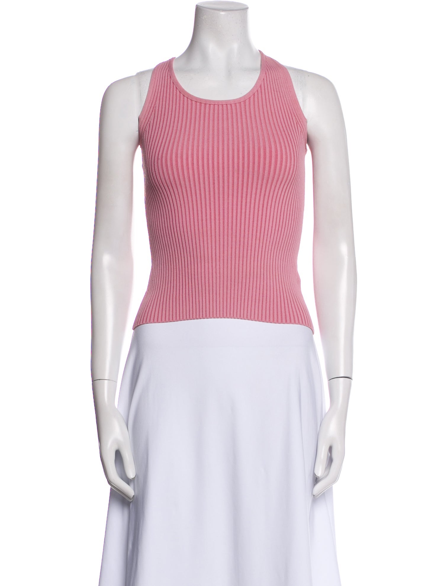 Zimmermann Crew Neck Sleeveless Crop Top