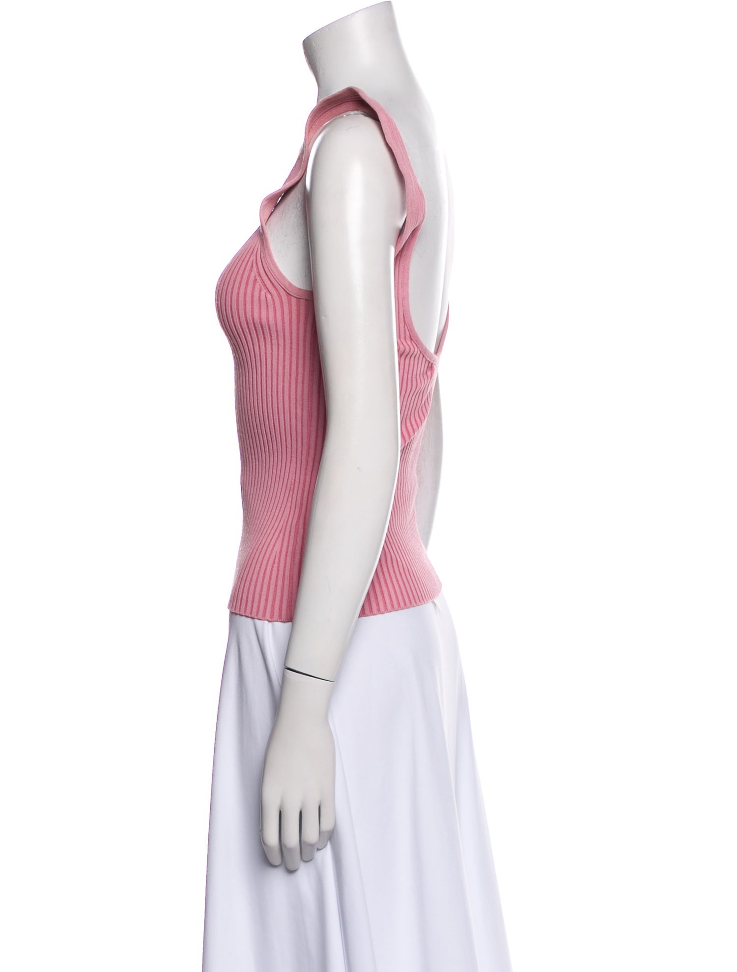 Zimmermann Crew Neck Sleeveless Crop Top