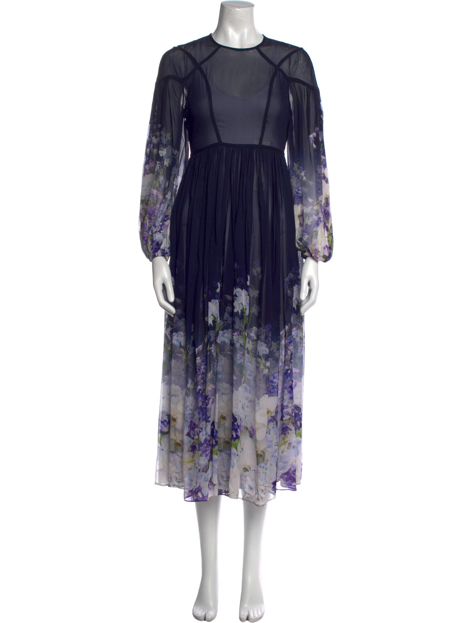 Zimmermann Floral Print Long Dress