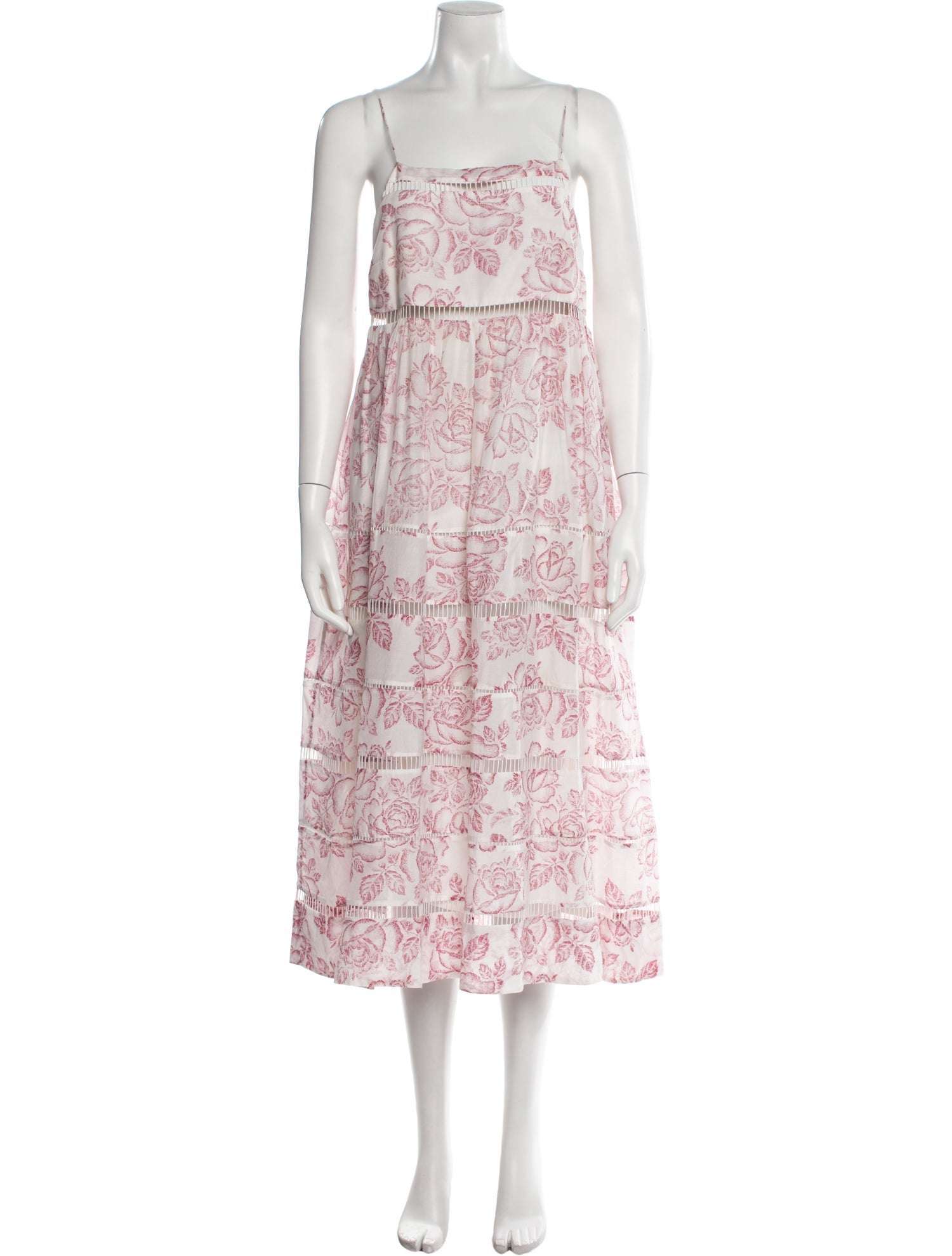 Zimmermann Floral Print Midi Length Dress