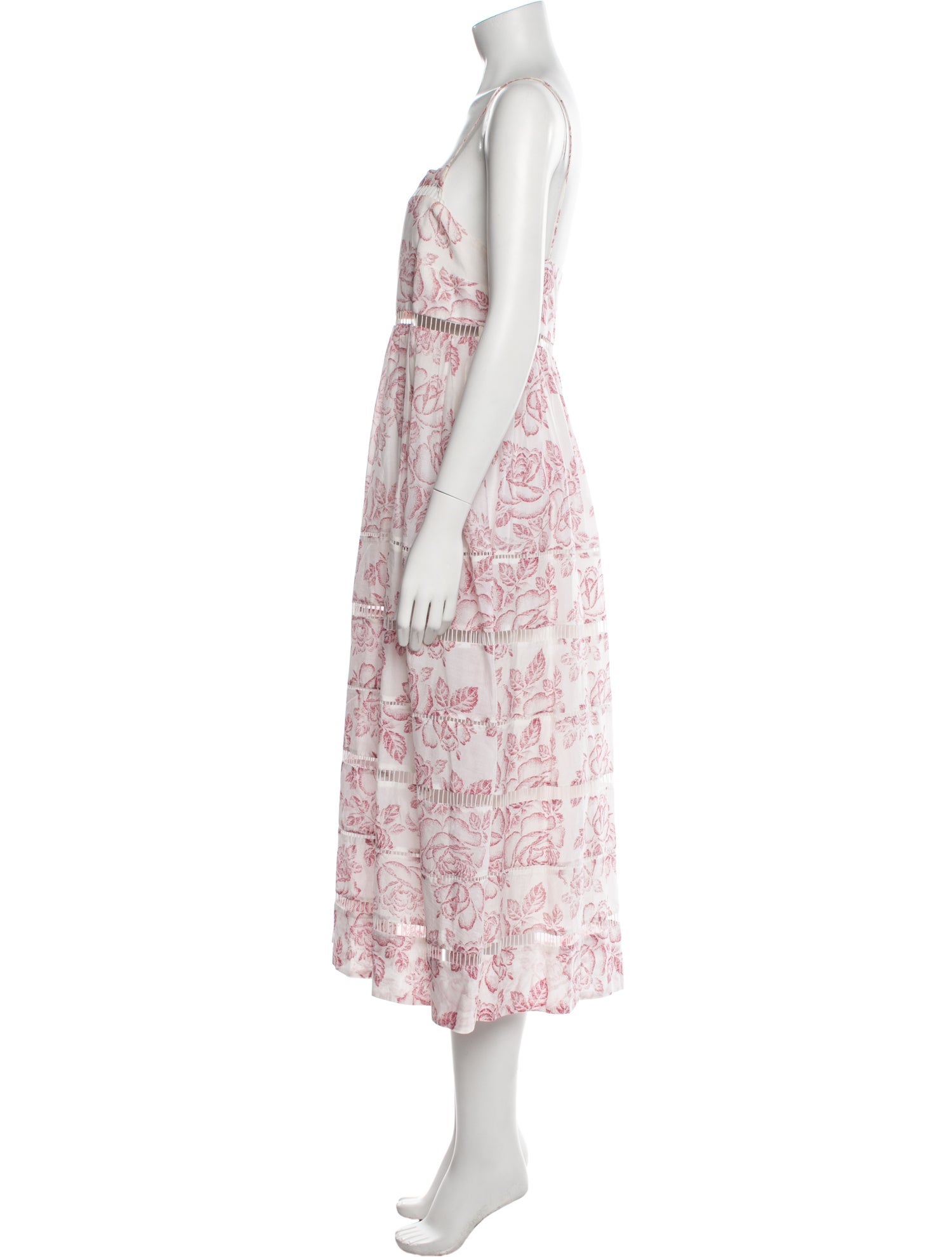 Zimmermann Floral Print Midi Length Dress