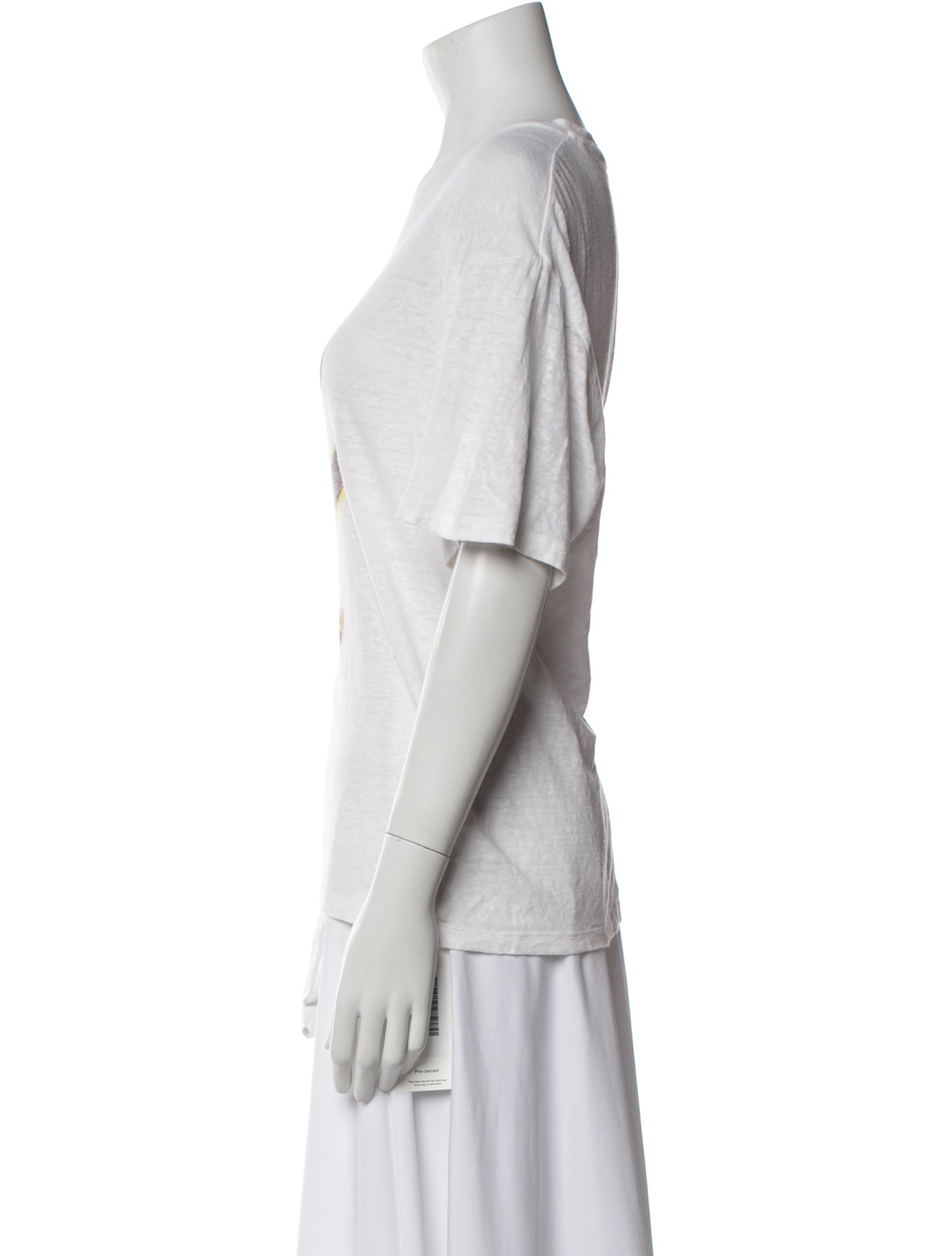 Zimmermann Linen Graphic Print T-Shirt