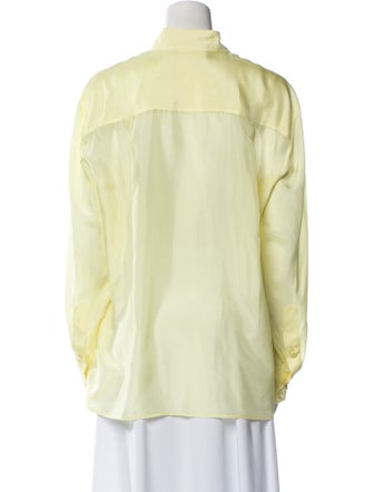 Zimmermann Silk Long Sleeve Button-Up Top