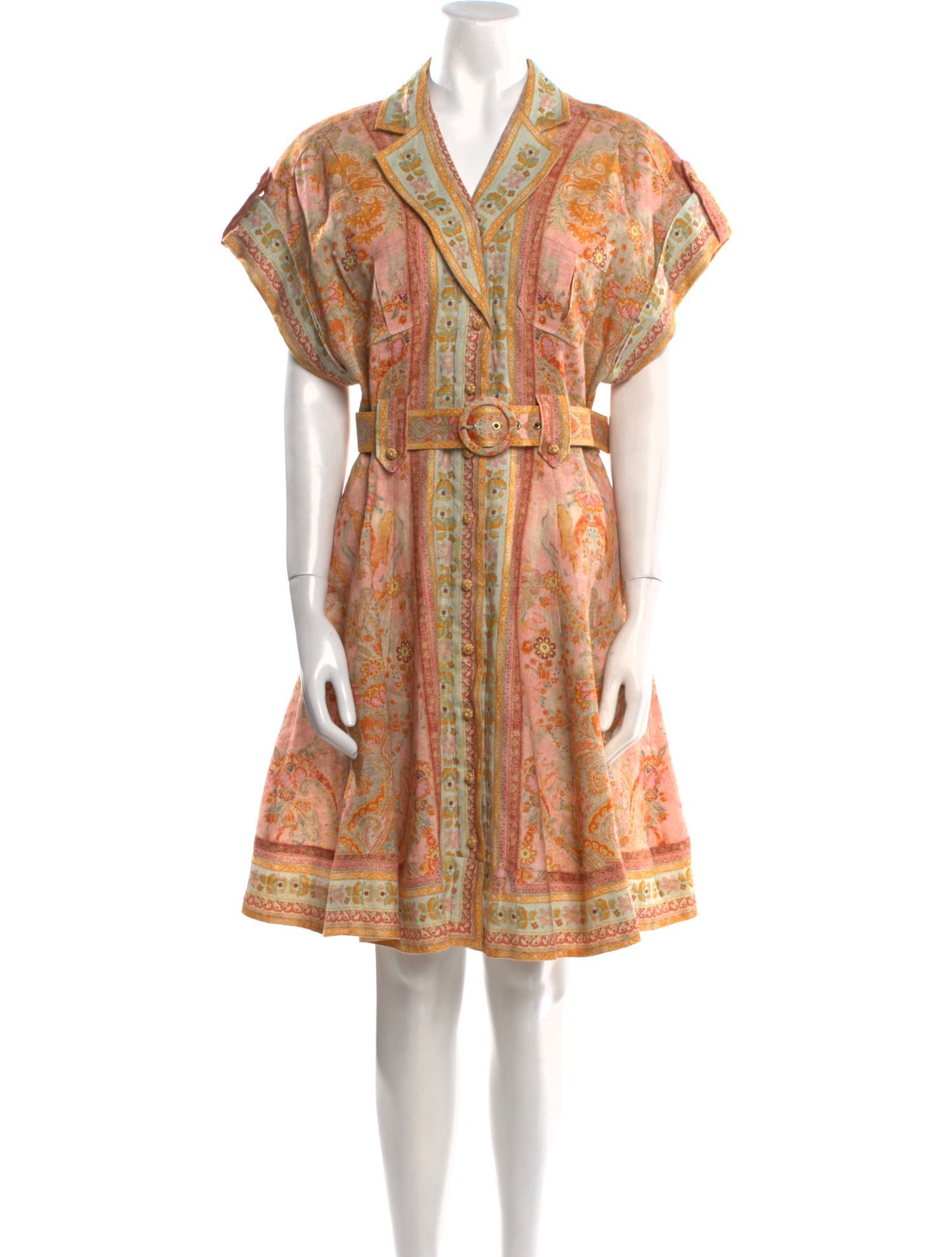 Zimmermann Linen Knee-Length Dress
