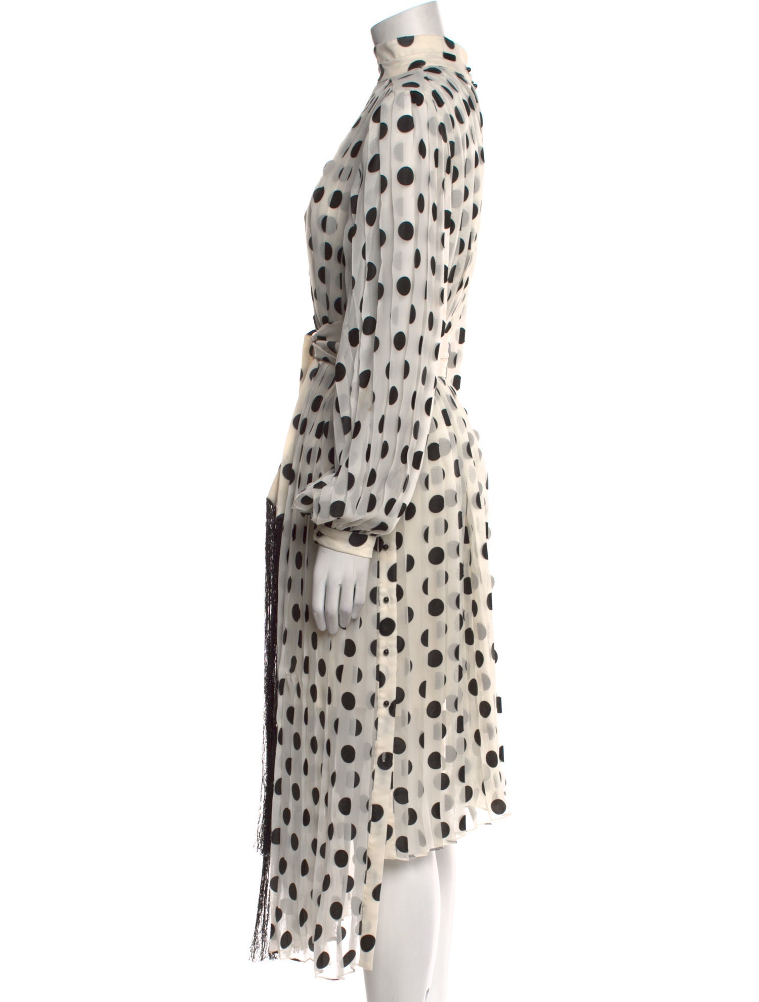 Zimmermann Polka Dot Print Midi Length Dress