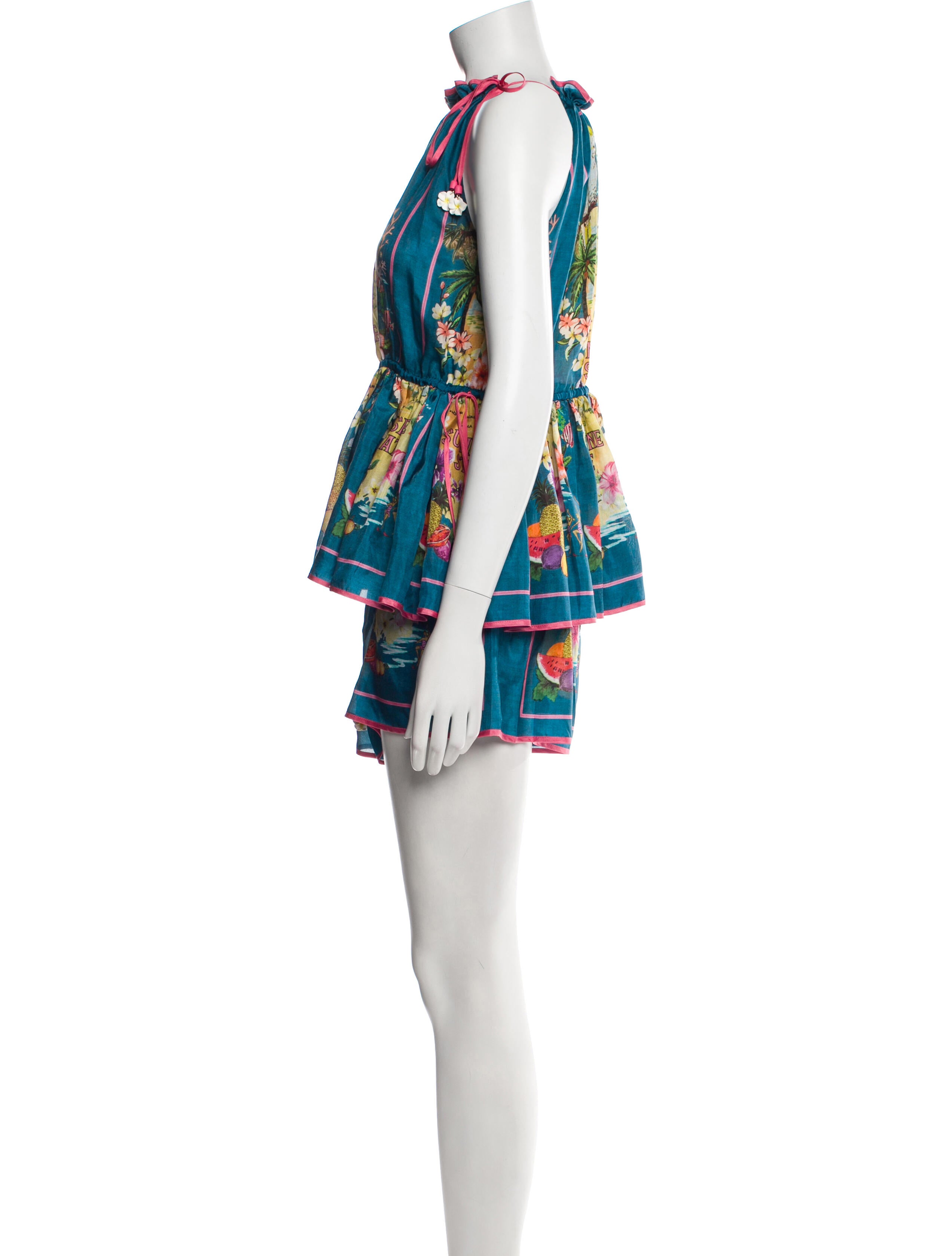 Zimmermann Silk Printed Short Set