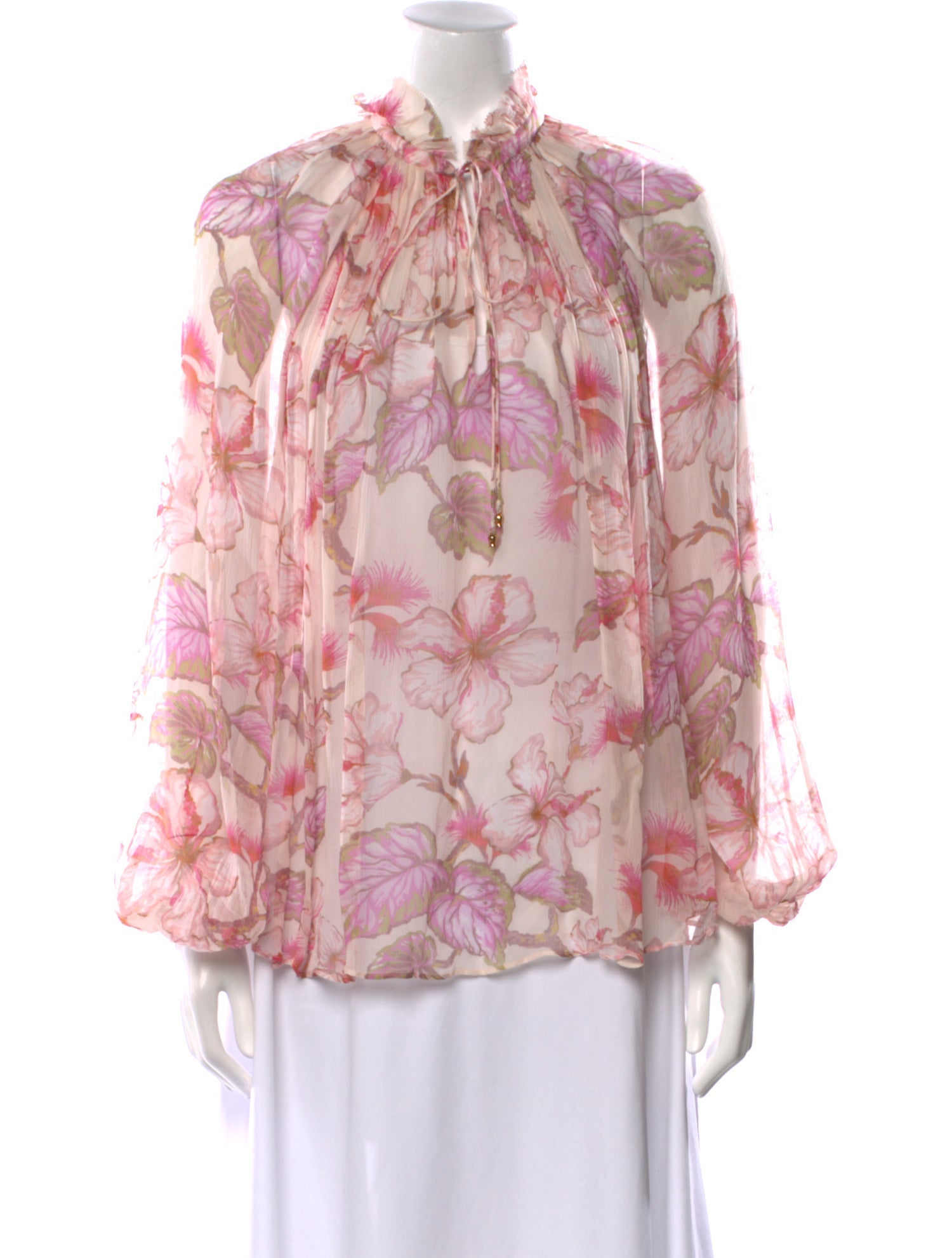 Zimmermann Silk Floral Print Blouse