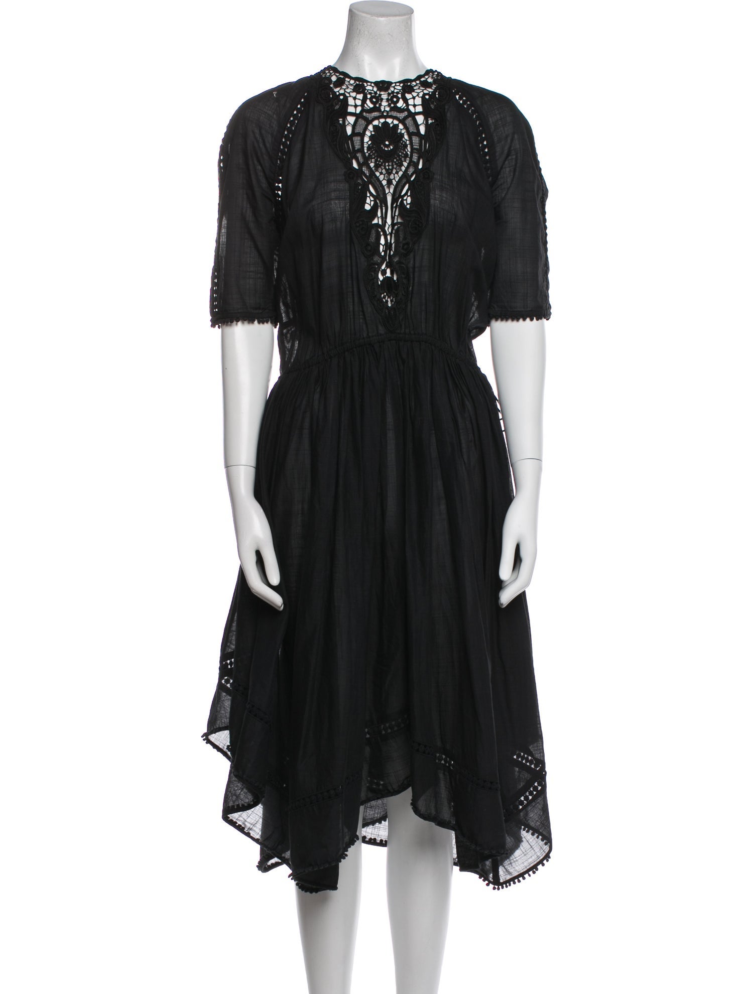 Zimmermann Crew Neck Midi Length Dress
