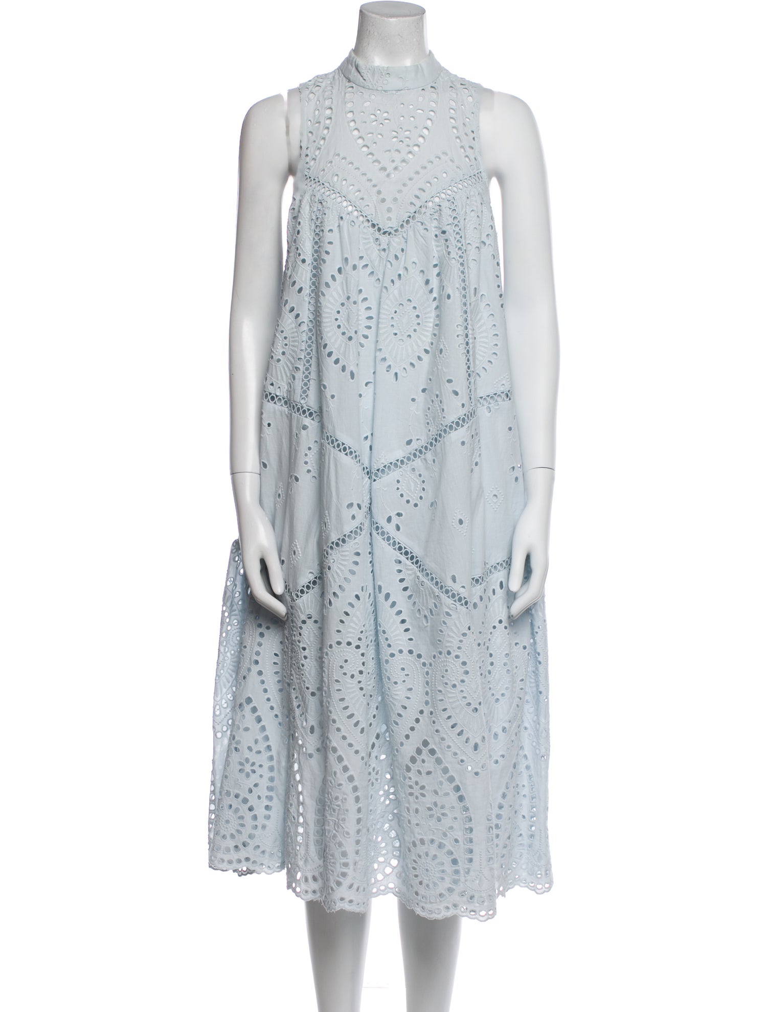 Zimmermann Polka Dot Print Midi Length Dress