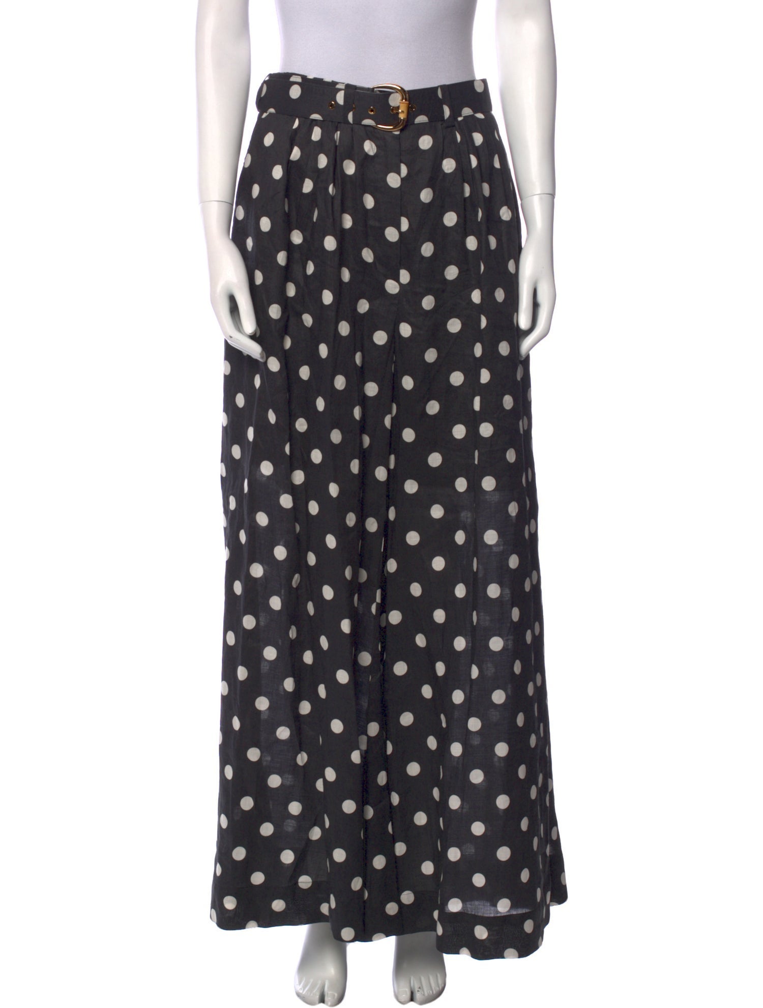 Zimmermann Polka Dot Print Wide Leg Pants